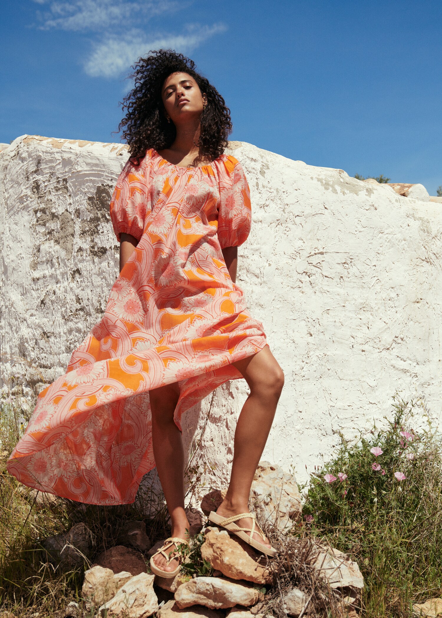 Vestido algodón estampado - Detalle del artículo 5