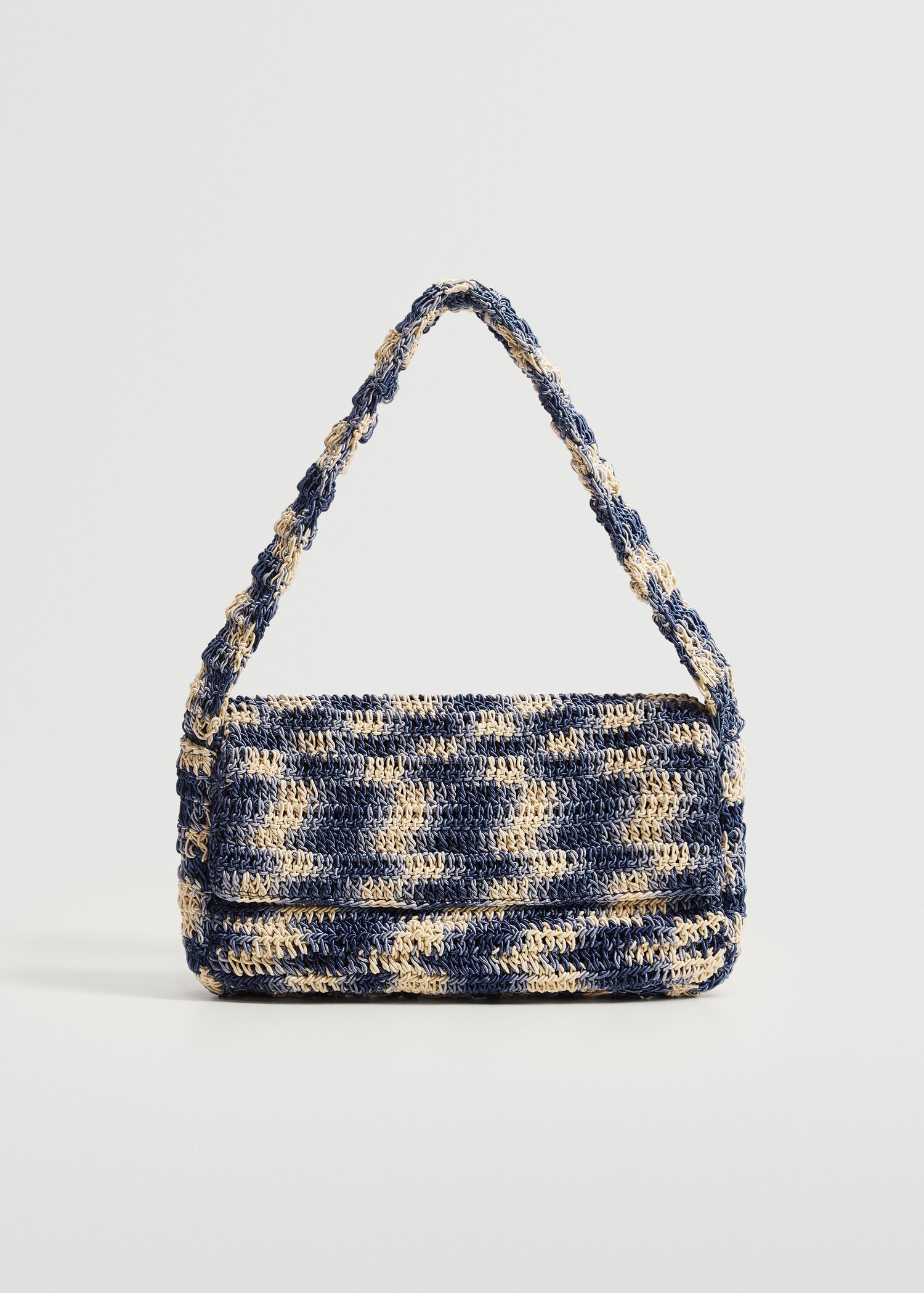 Kabelka stylu baguette ze zapleteného vlákna - Zboží bez modelu