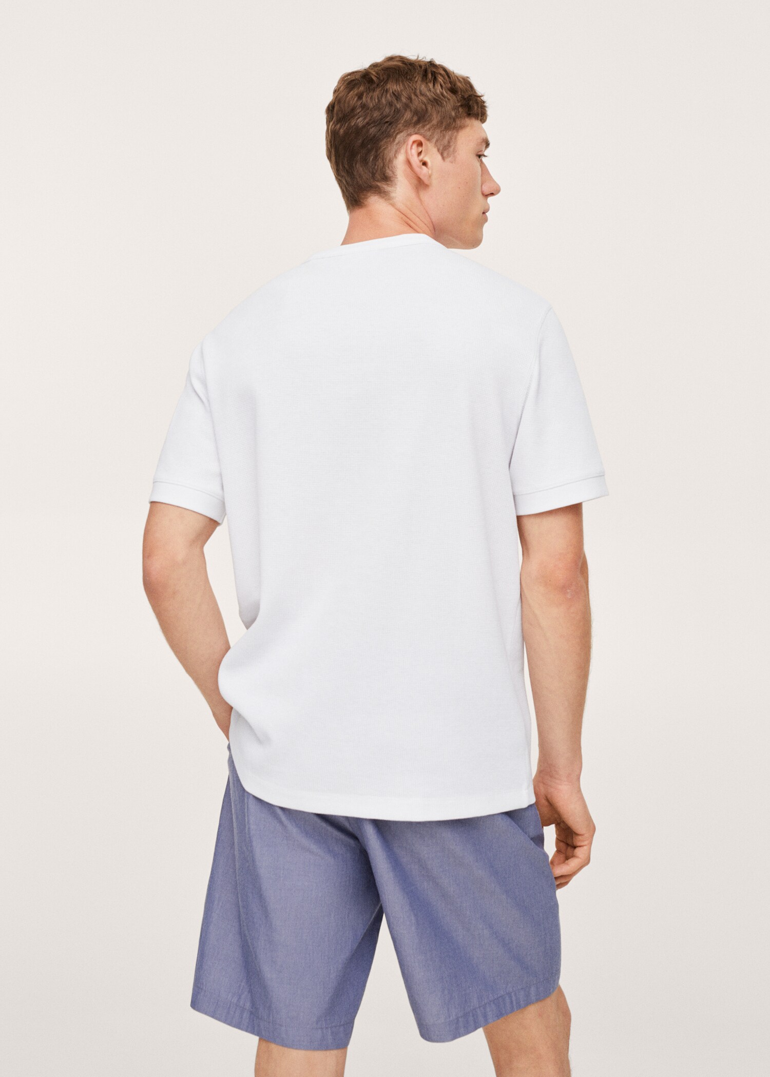 Camiseta punto algodón estructura - Reverso del artículo
