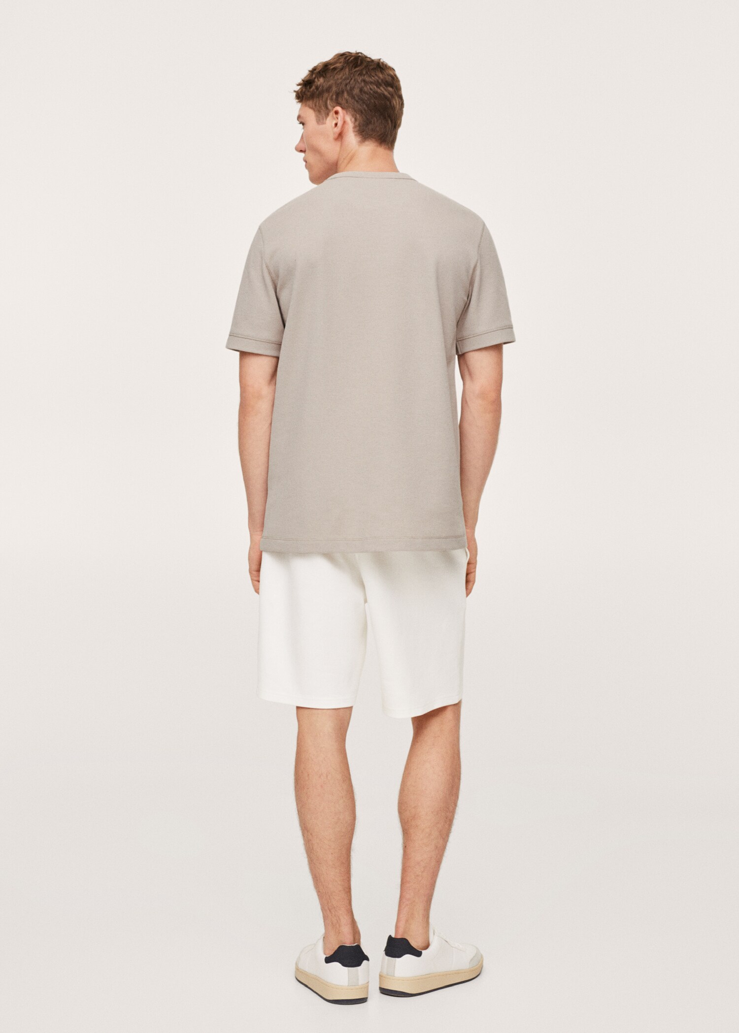 Camiseta punto algodón estructura - Reverso del artículo