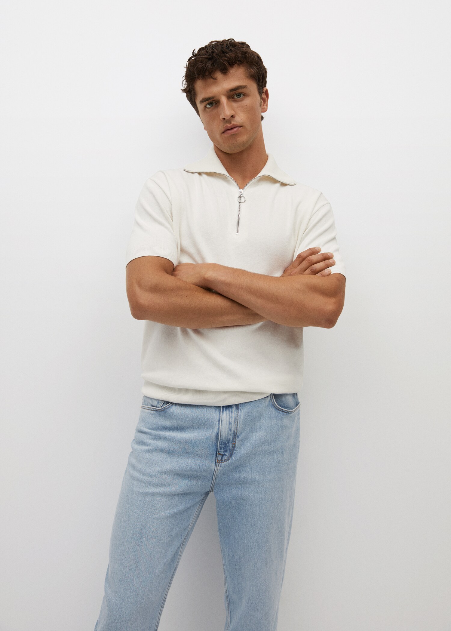 Světlé džíny Hillary loose fit s opraným efektem  - Detail zboží 2
