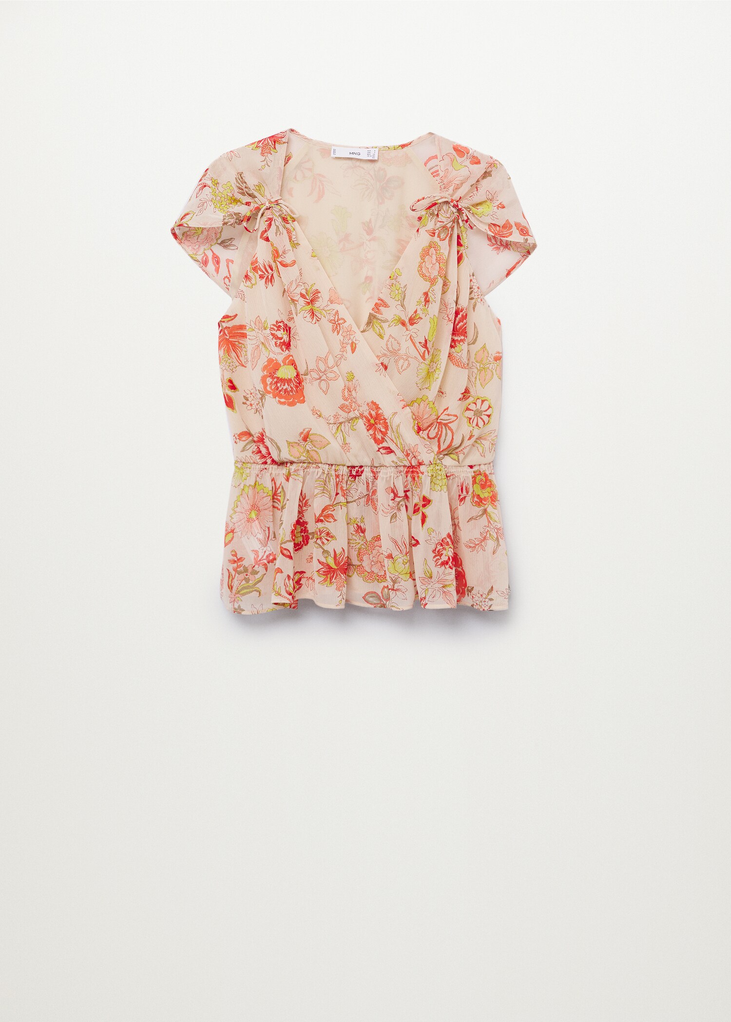 Wrap V-neckline blouse - Article without model