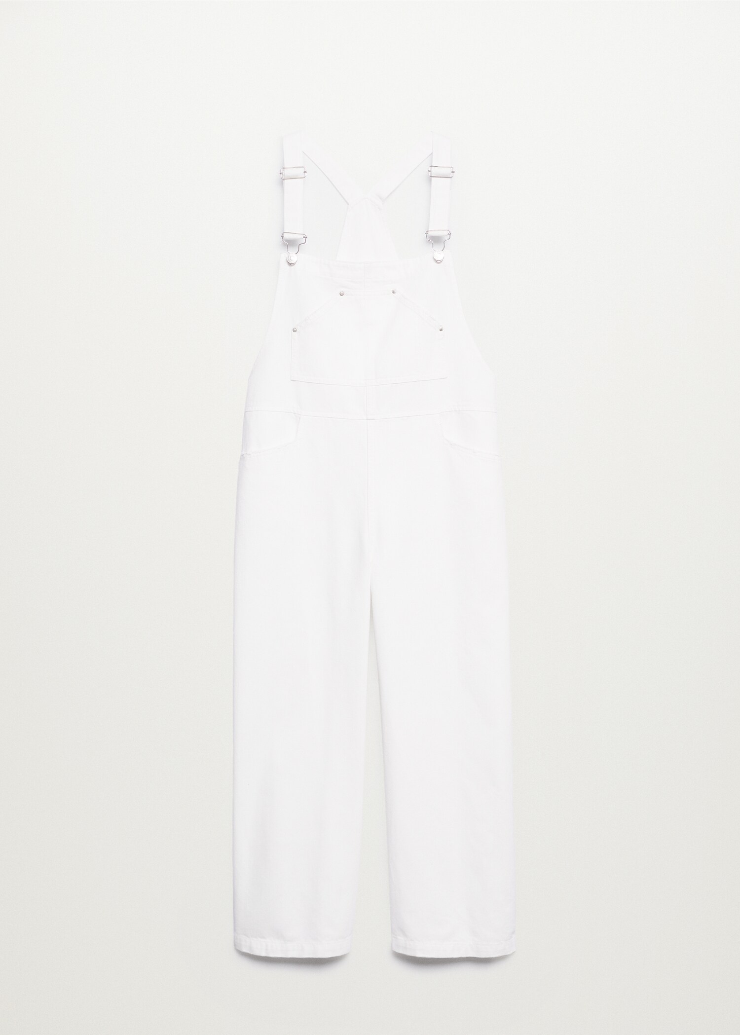 Denim culotte dungarees - Article without model