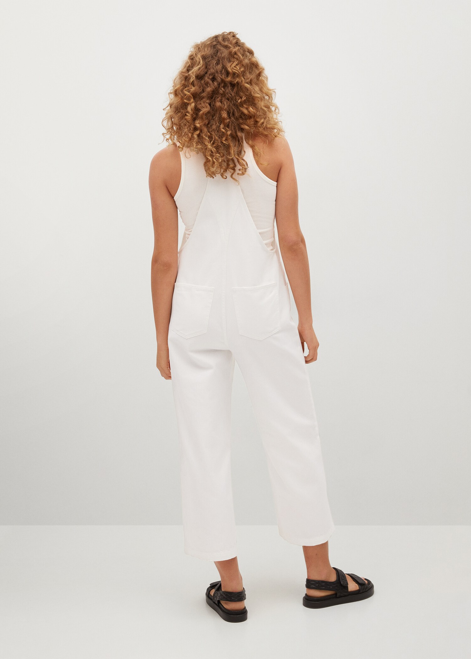 Denim culotte dungarees - Reverse of the article