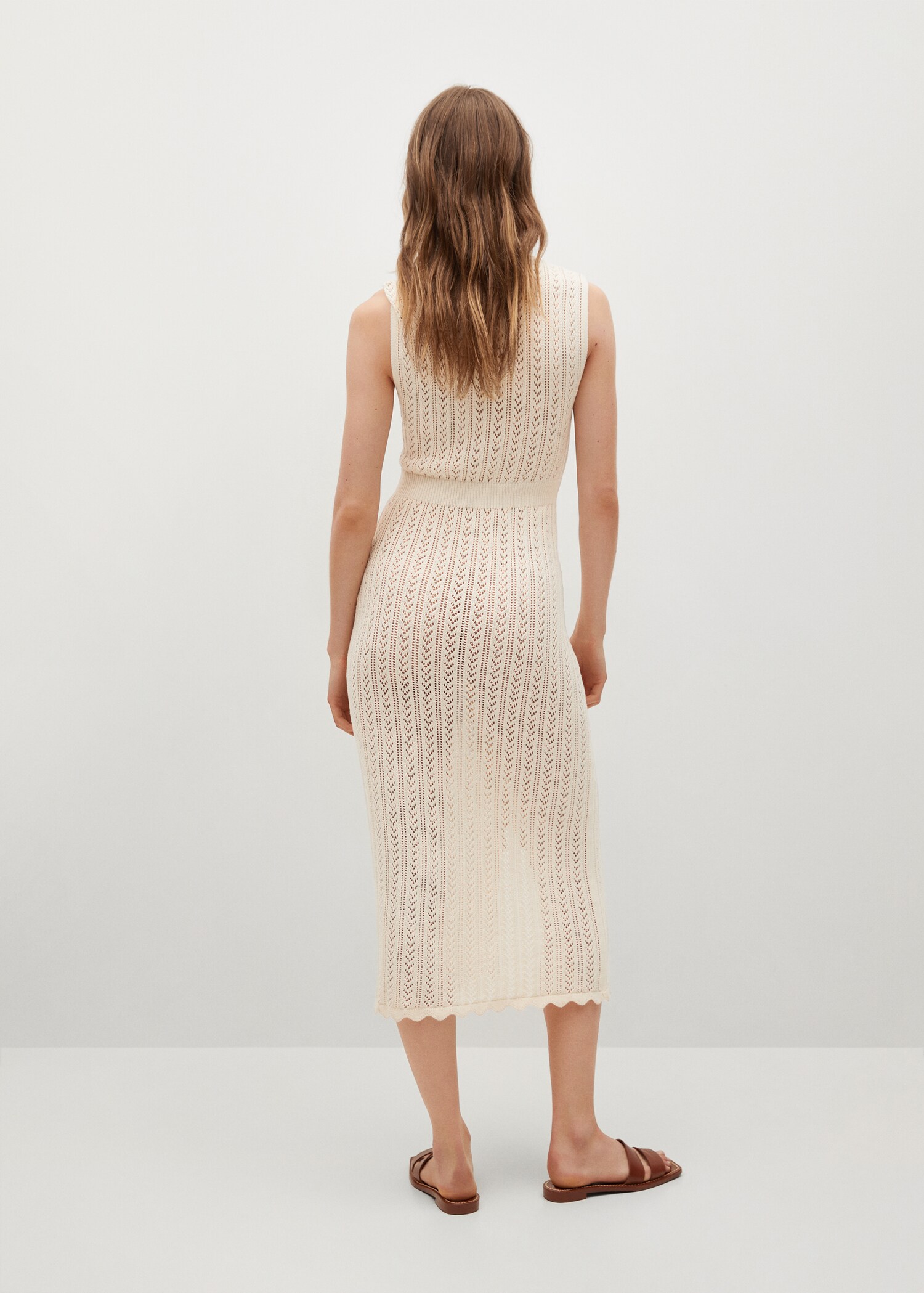 Vestido punto calado - Reverso del artículo