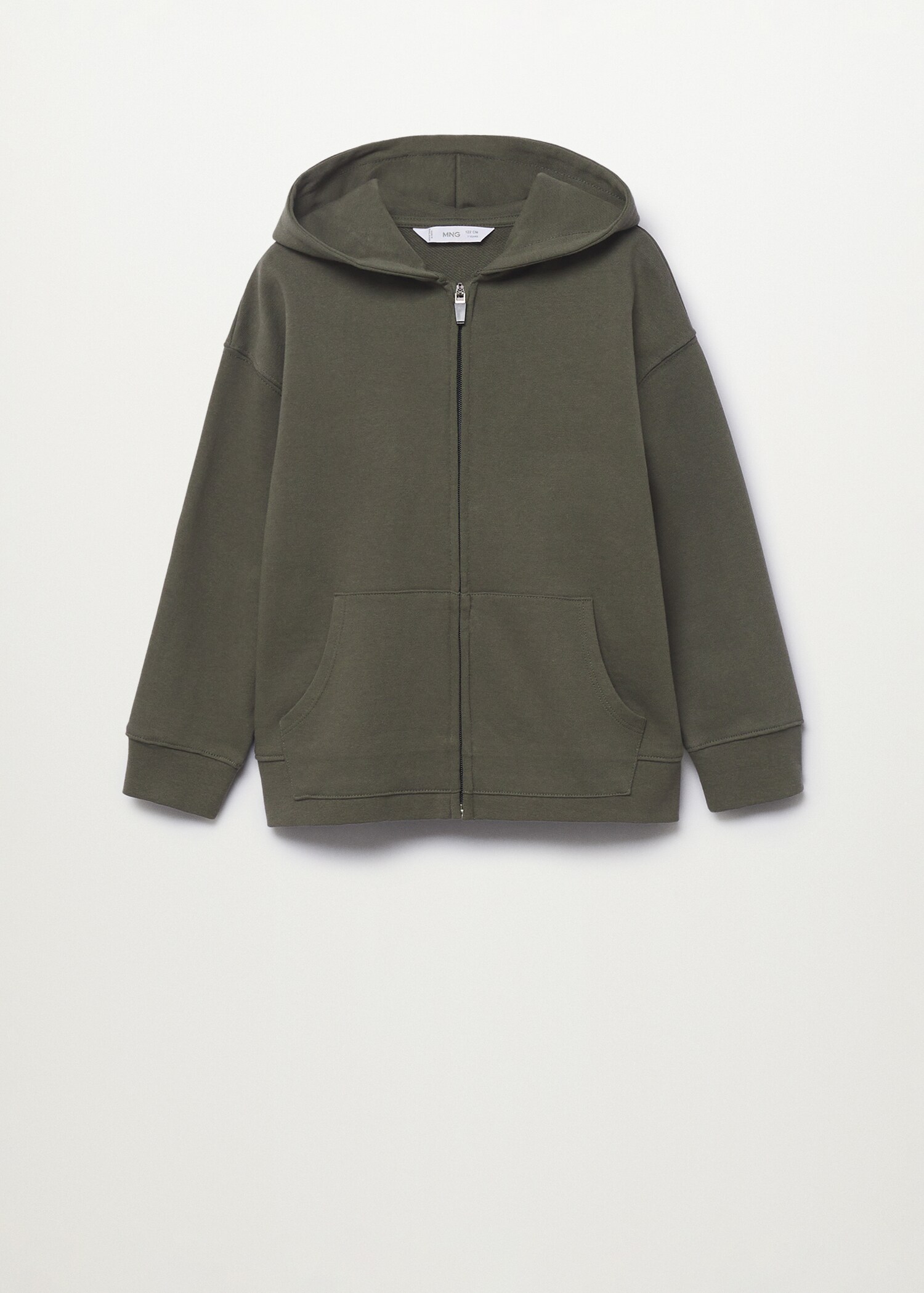 Sudadera algodón capucha cremallera - Artículo sin modelo
