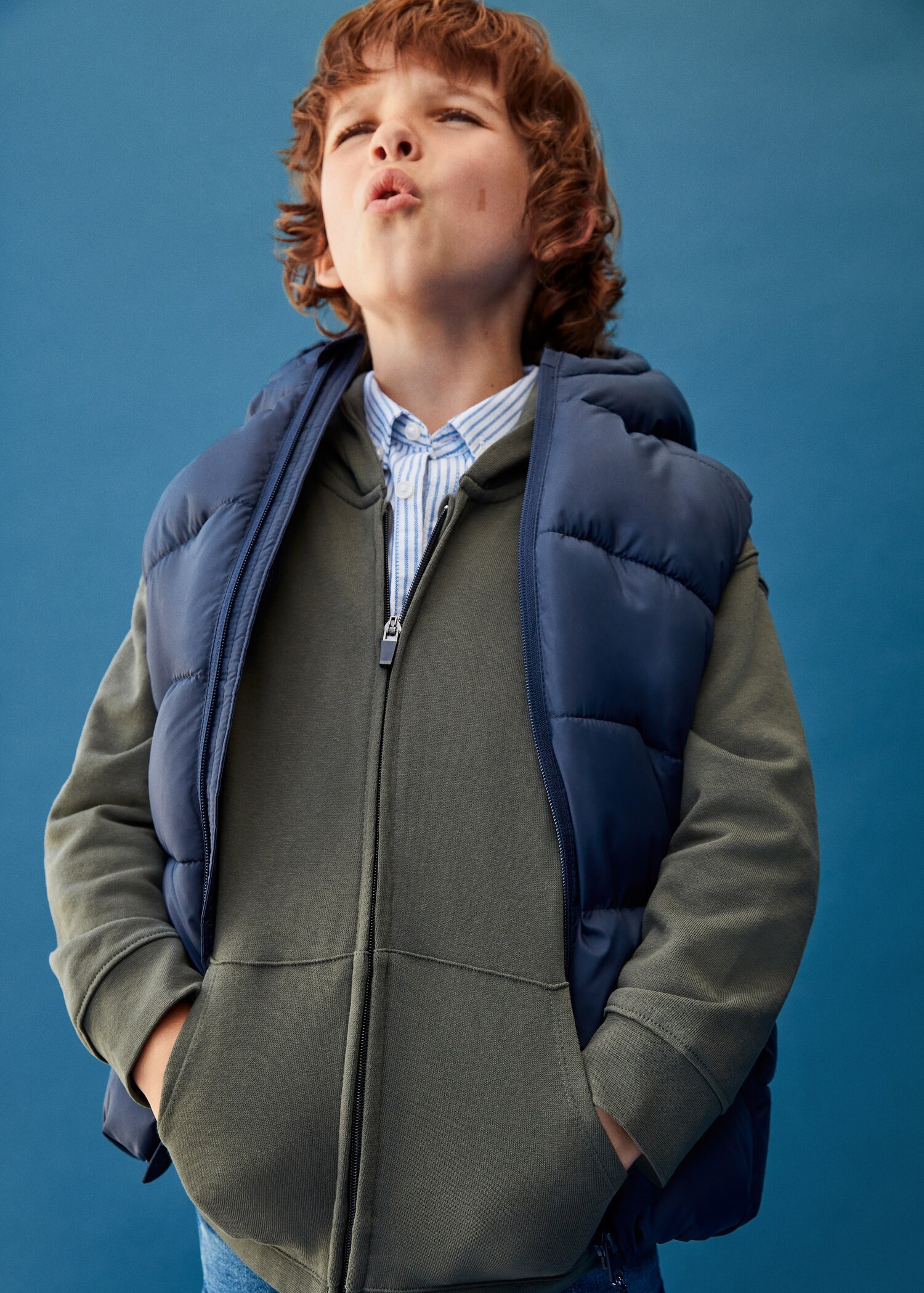 Sudadera algodón capucha cremallera - Detalle del artículo 5