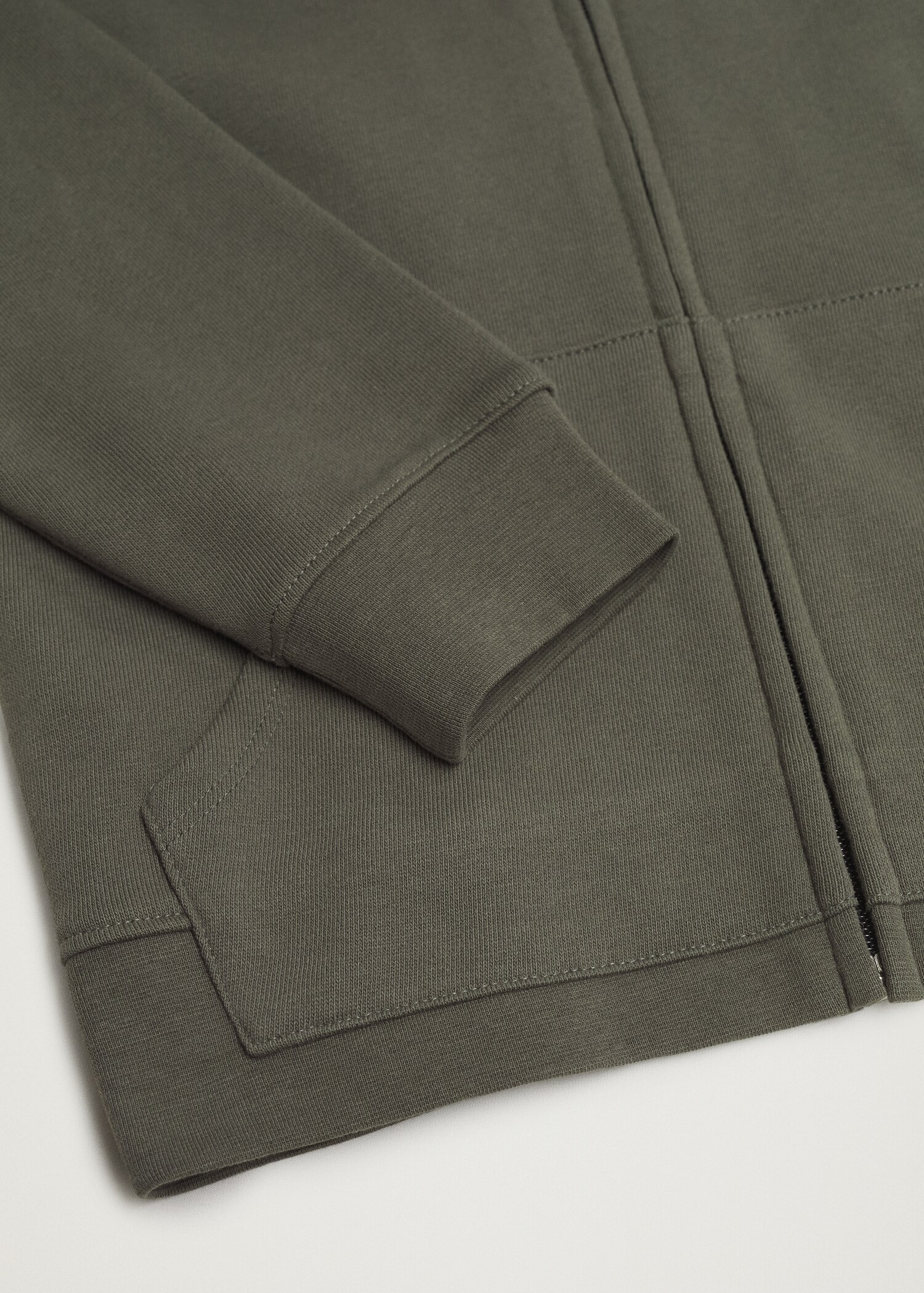 Sudadera algodón capucha cremallera - Detalle del artículo 8