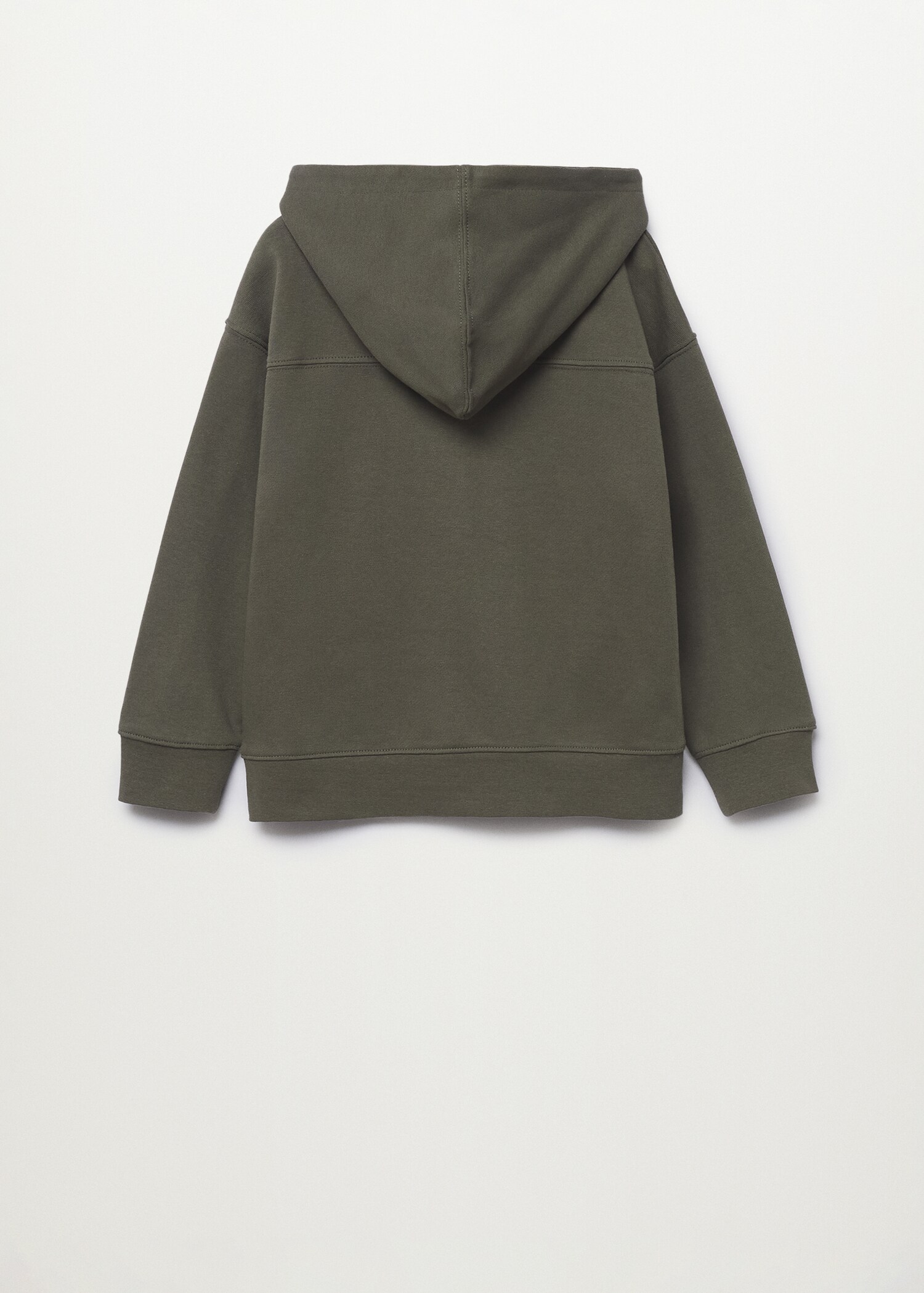Sudadera algodón capucha cremallera - Reverso del artículo