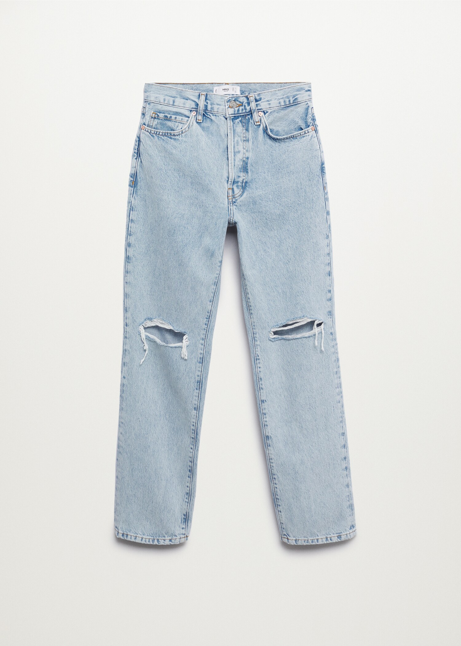 Jeans recto tiro medio rotos - Artículo sin modelo