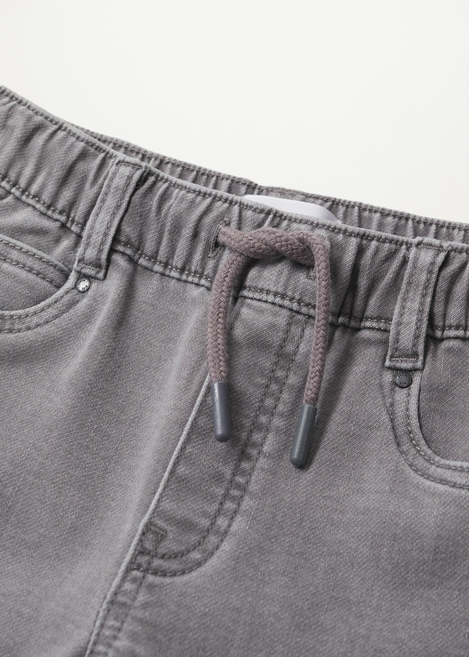Džíny s elastickým pasem a šňůrkou - Detail zboží 8