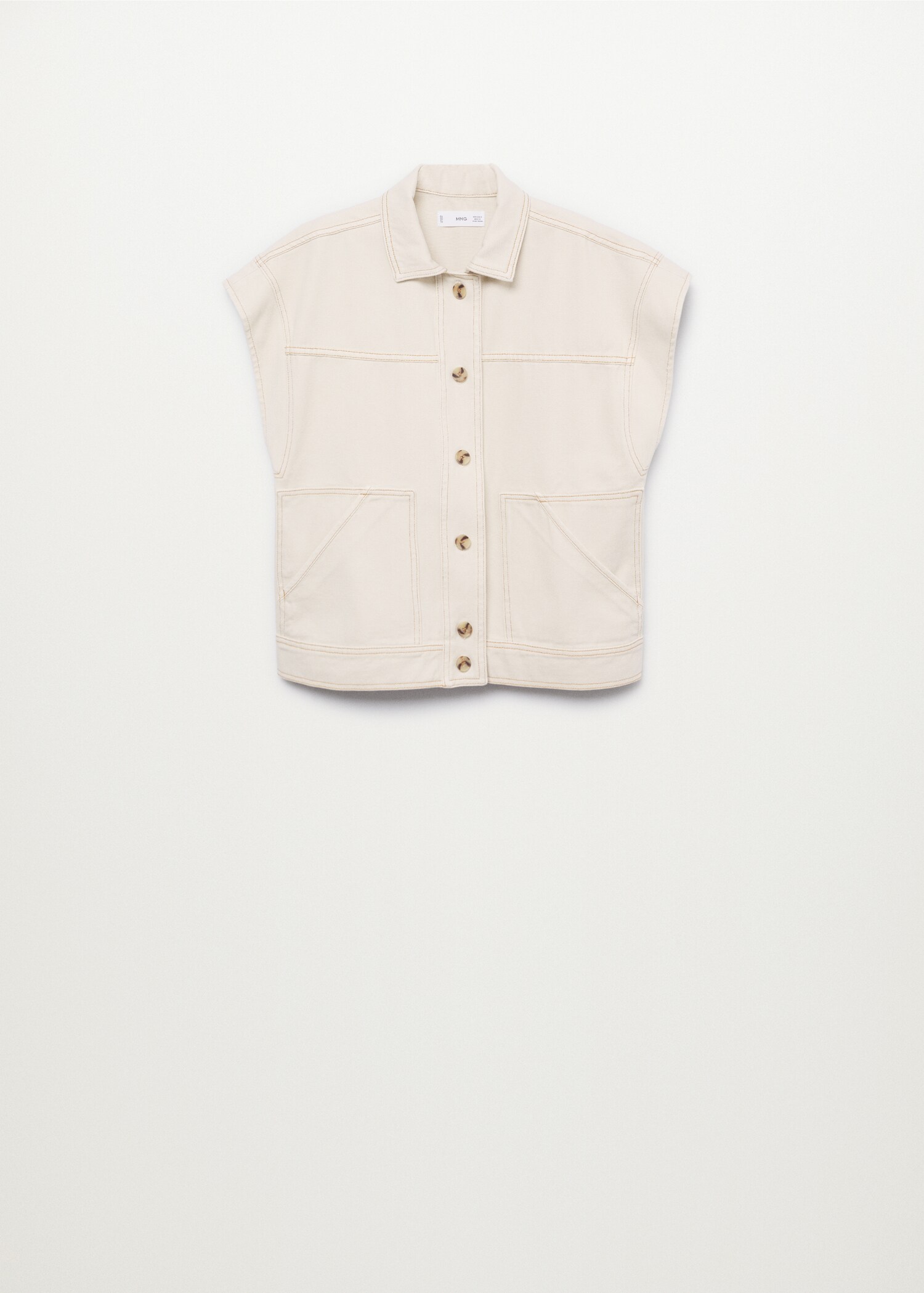 Chaleco denim oversize - Artículo sin modelo