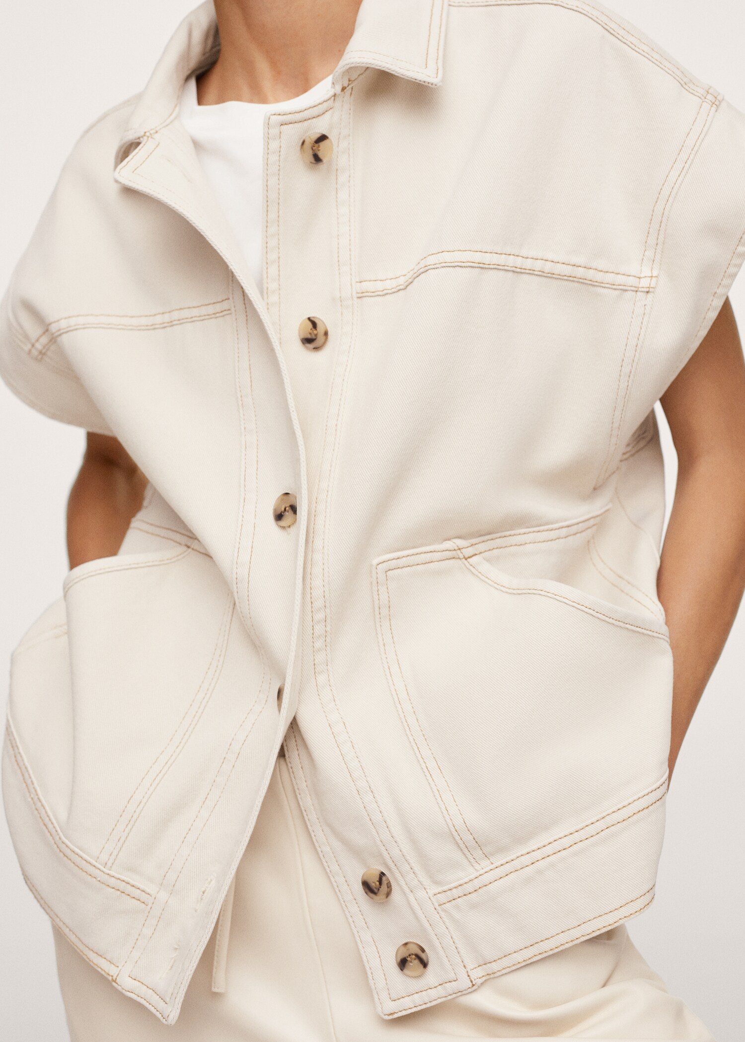 Chaleco denim oversize - Detalle del artículo 2