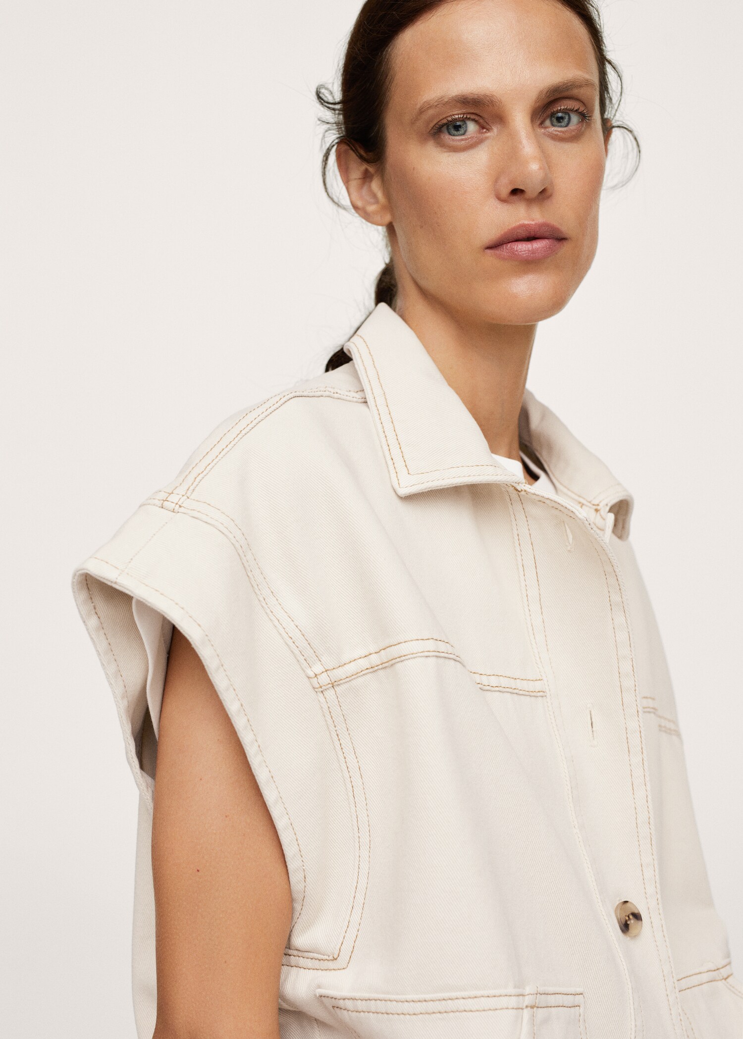 Chaleco denim oversize - Detalle del artículo 3