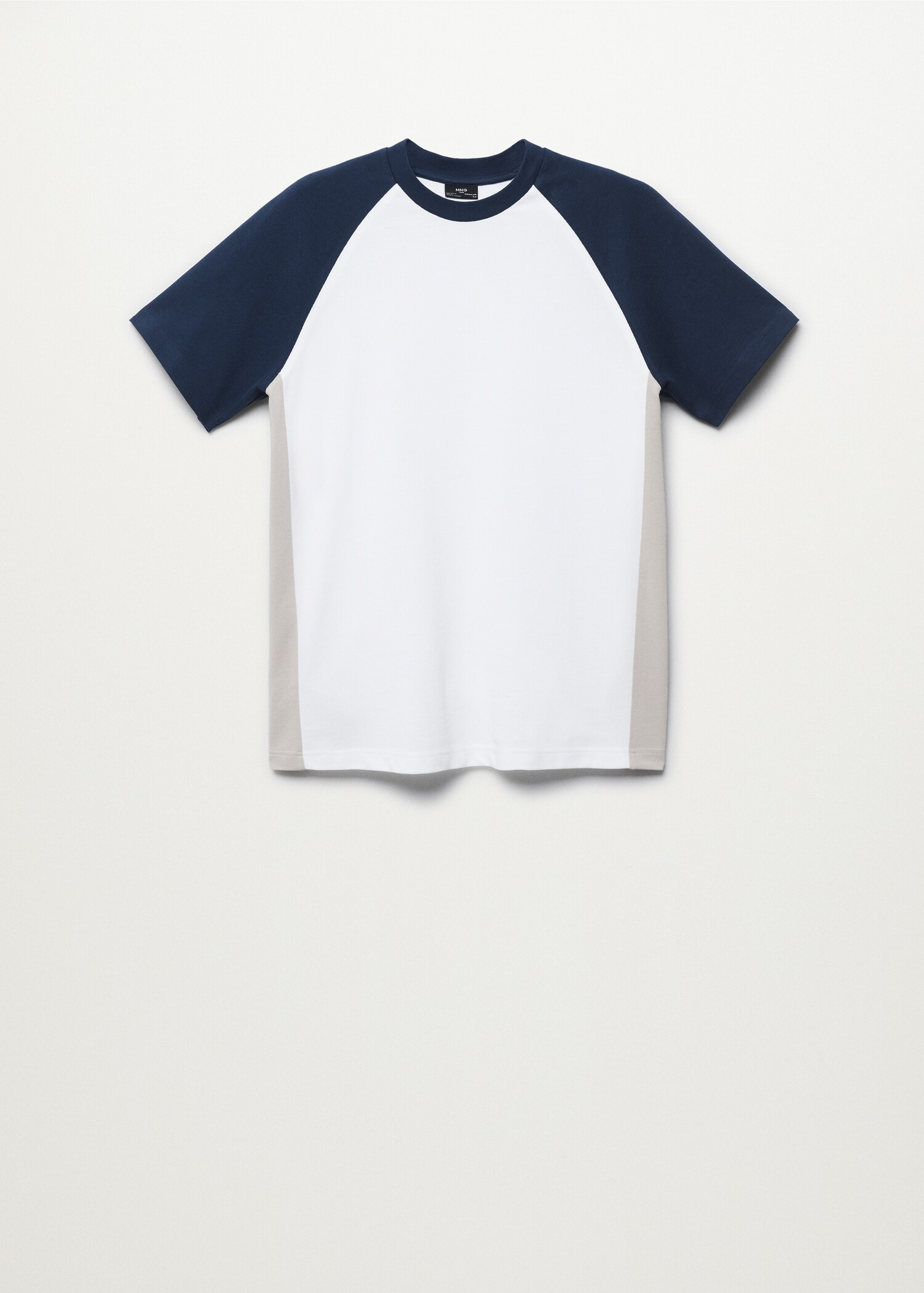 Tričko color block bavlněné piké - Zboží bez modelu