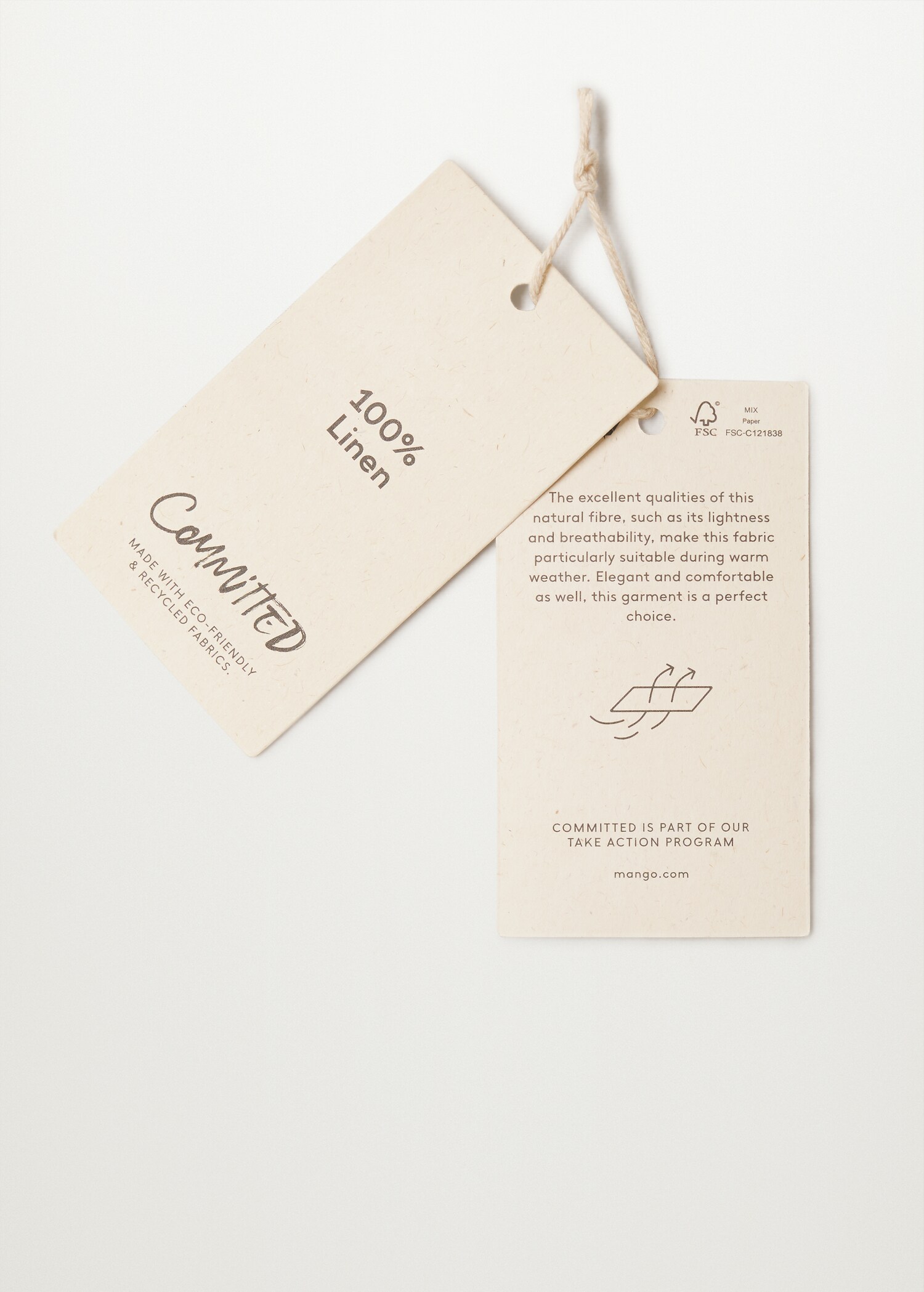 Slim Fit-Hemd aus 100 % Leinen - Detail des Artikels 9