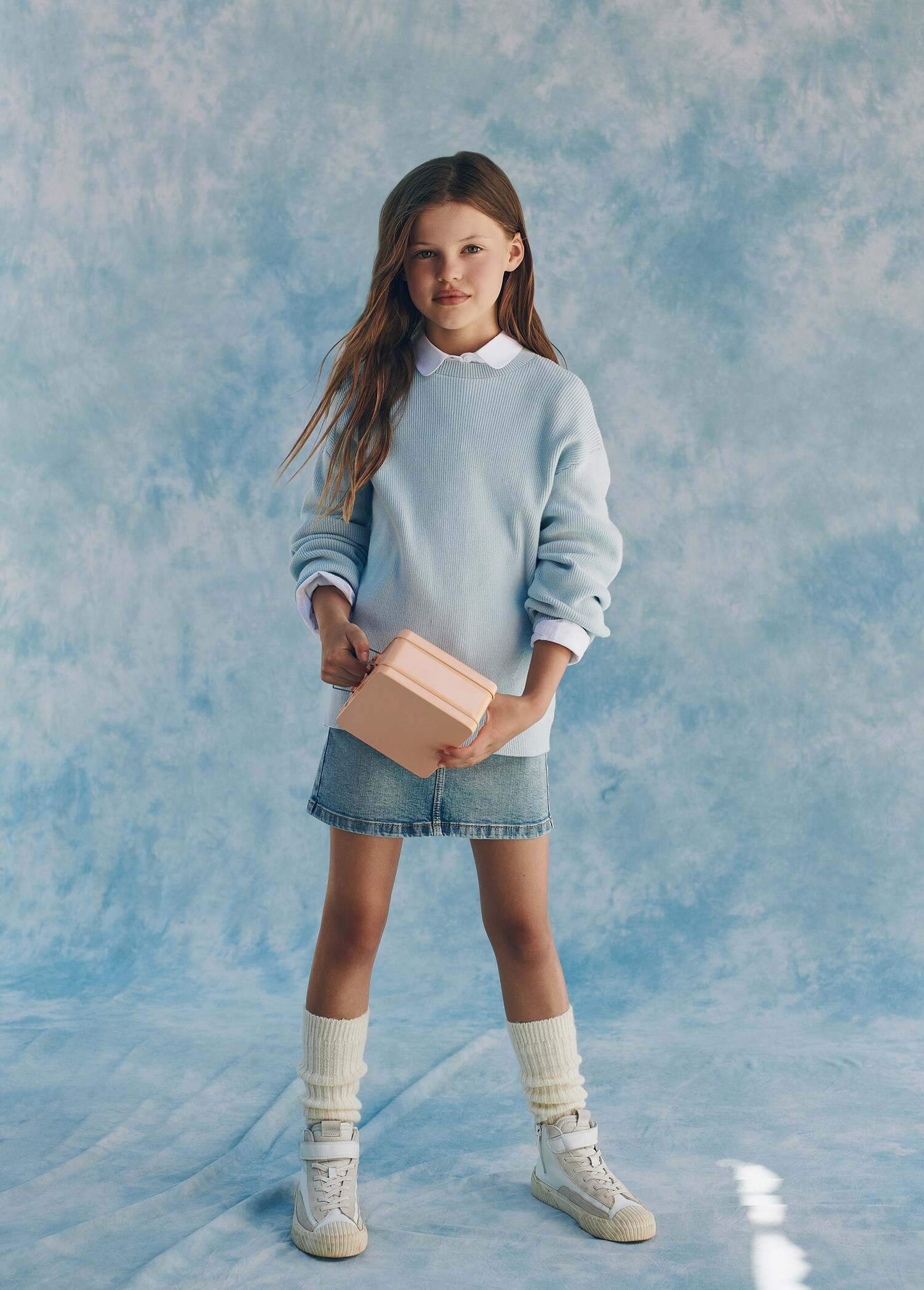 Short denim skirt - Details of the article 5