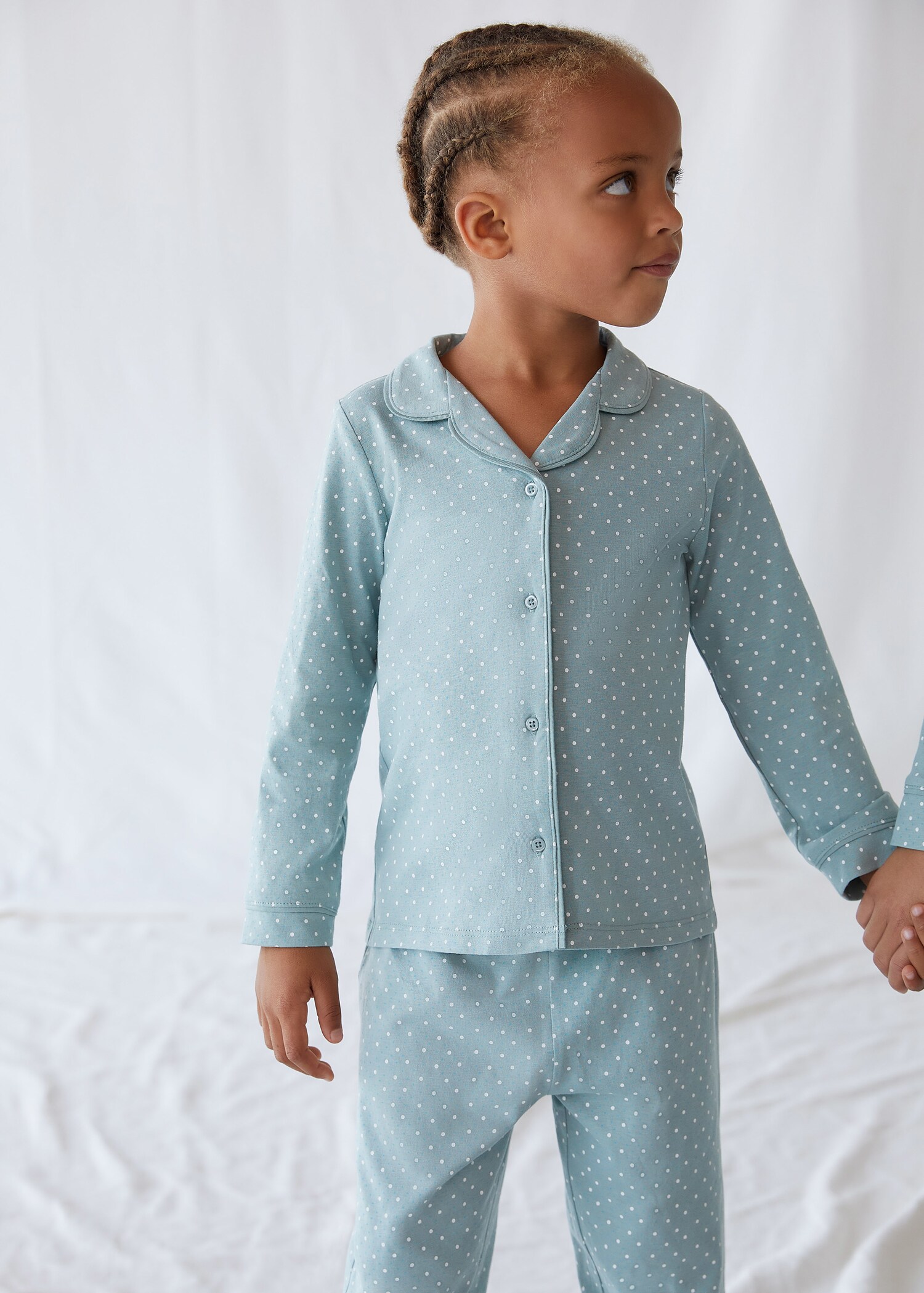 Pijama largo algodón estampado  - Detalle del artículo 5