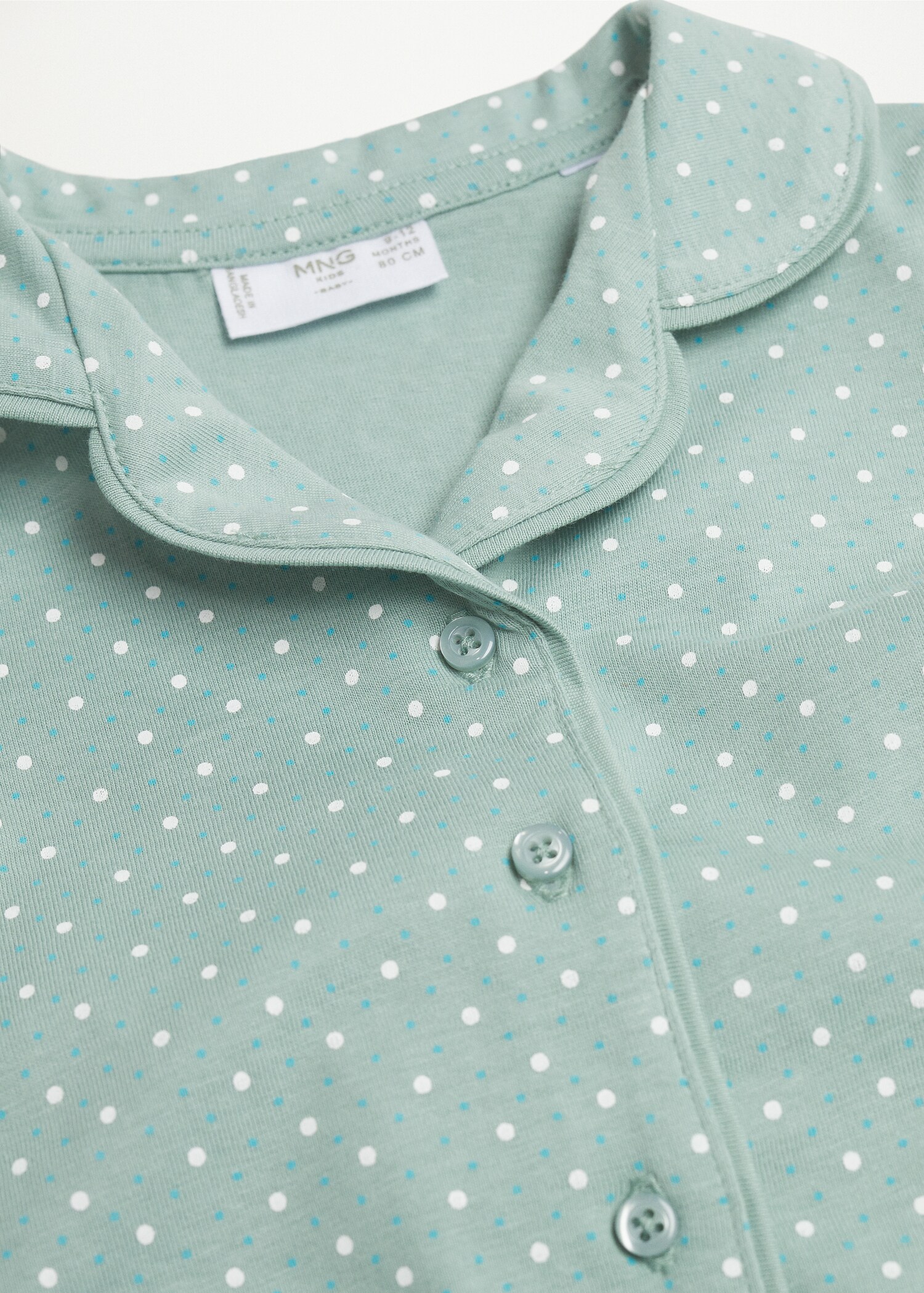 Pijama largo algodón estampado  - Detalle del artículo 9
