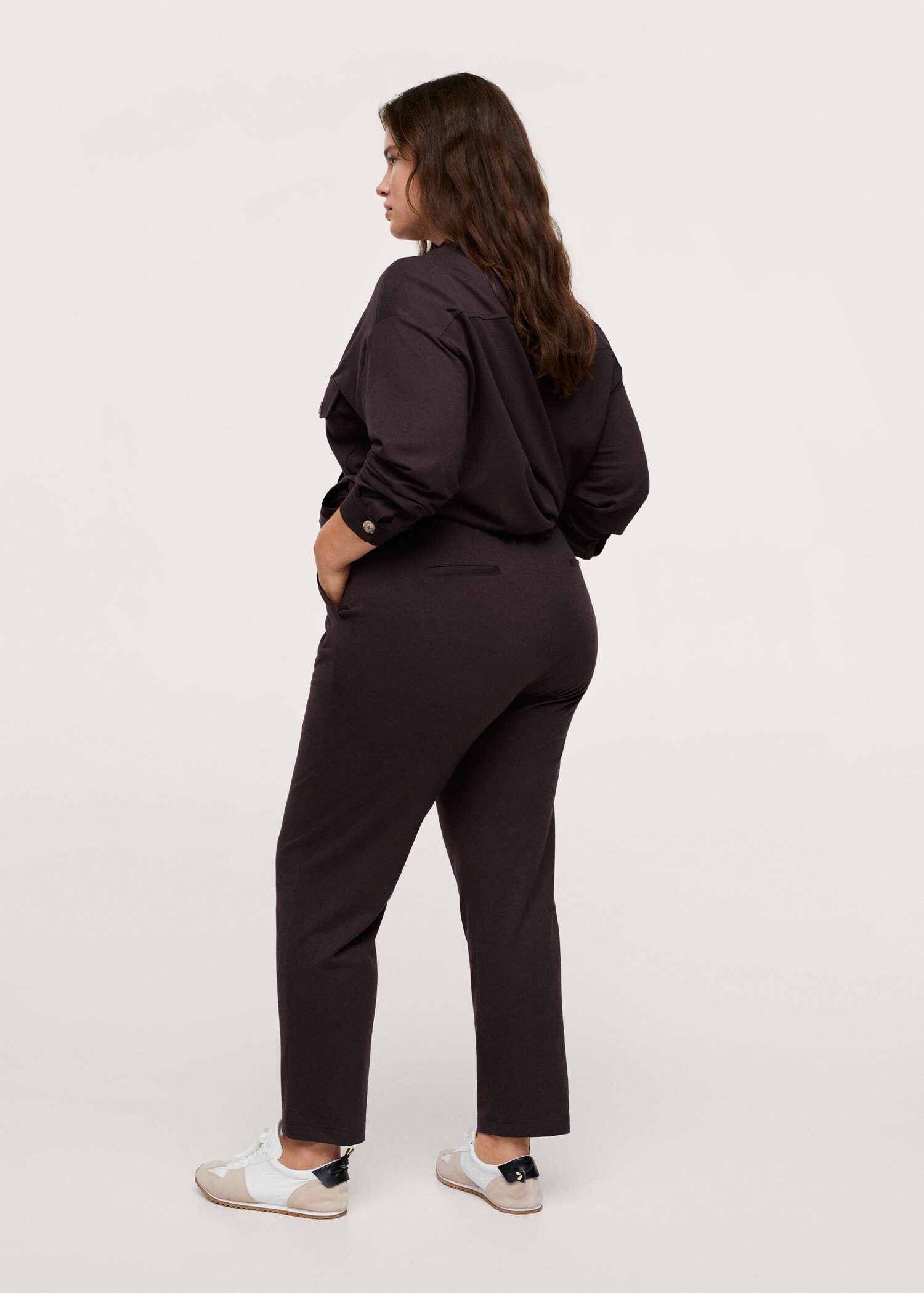 Pantalón recto franela - Reverso del artículo