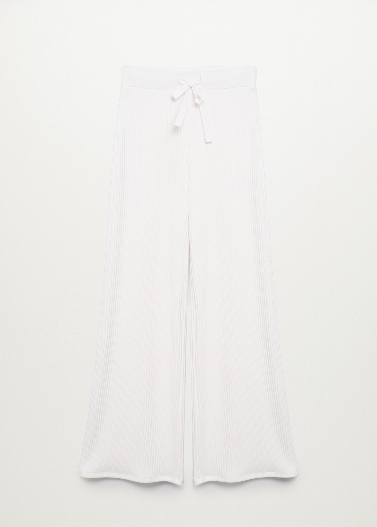 Ribbed knit trousers - Article without model
