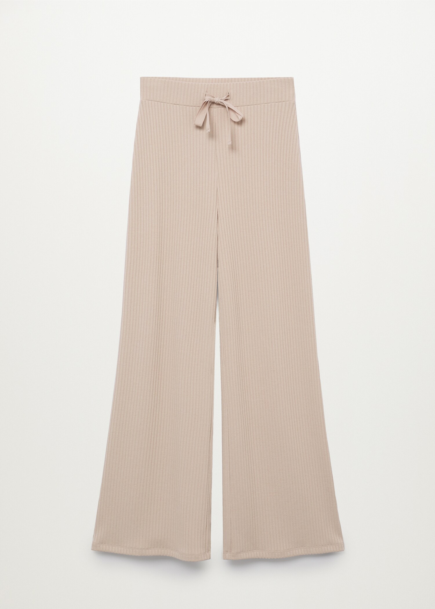 Ribbed knit trousers - Article without model