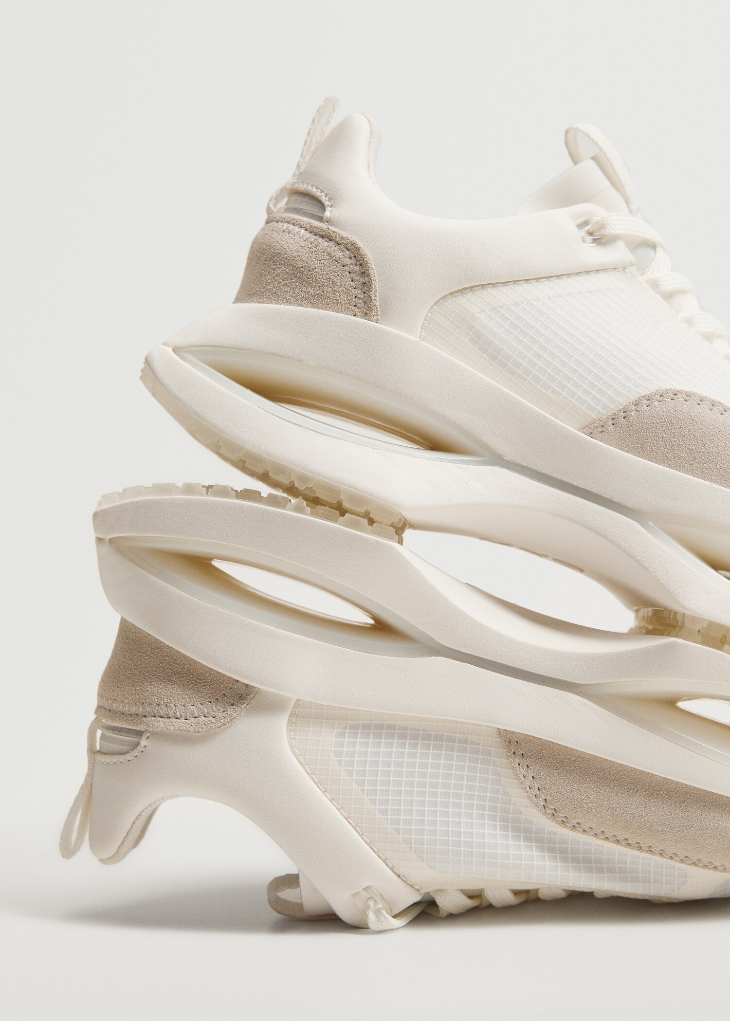 Leather trainers with transparent panels  - Details of the article 4