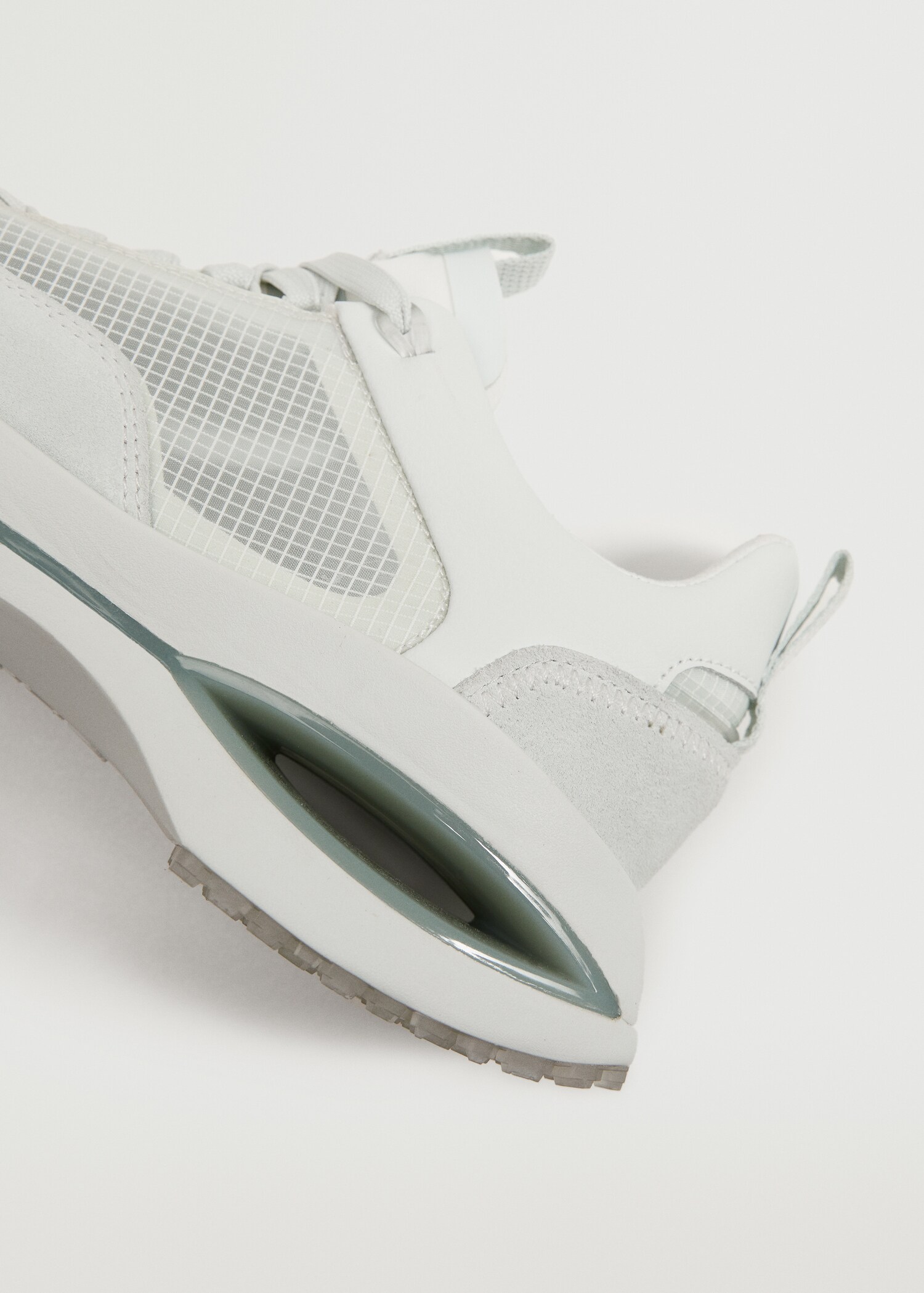 Leather trainers with transparent panels  - Details of the article 2