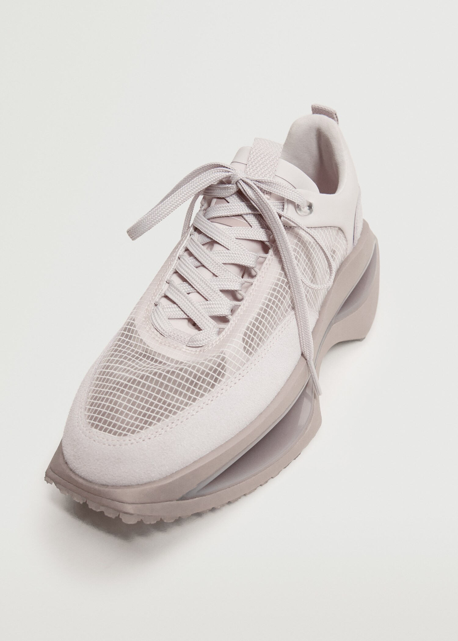 Leather trainers with transparent panels  - Details of the article 2