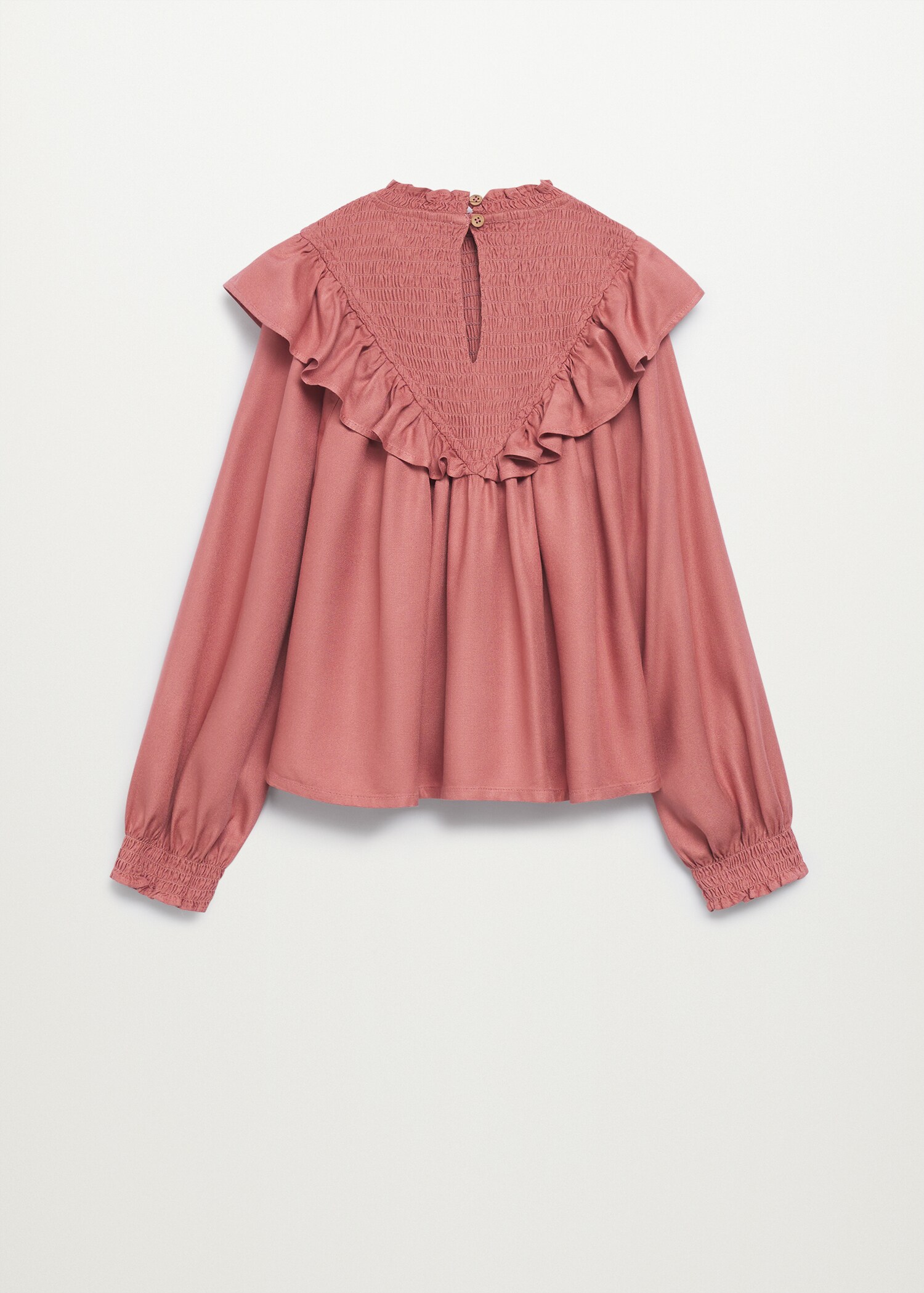 Flowy ruffle blouse - Reverse of the article