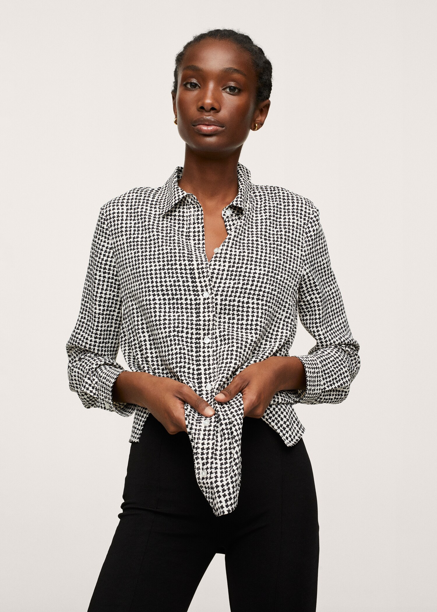 Camisa fluida botones - Plano medio