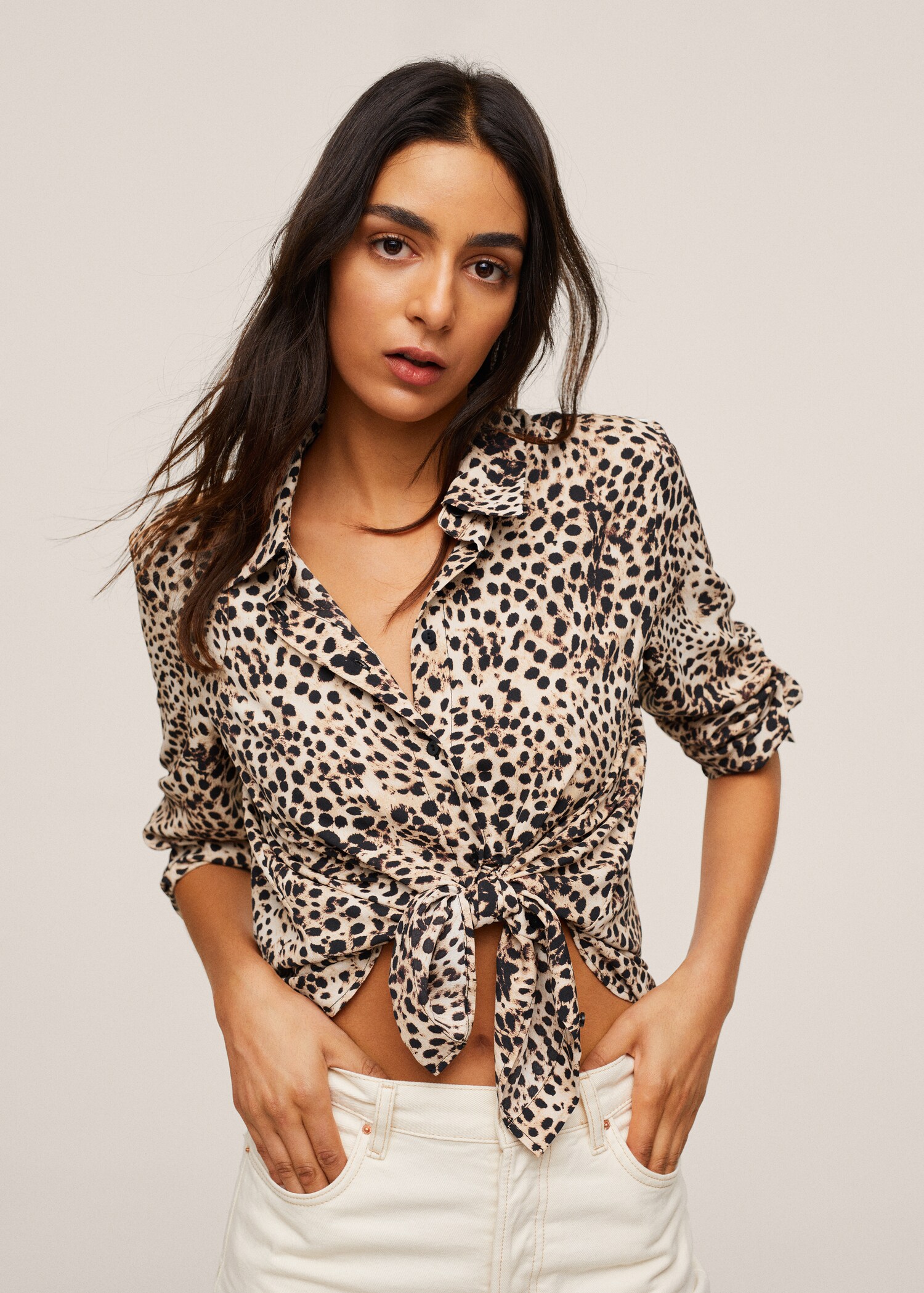 Camisa fluida botones - Plano medio