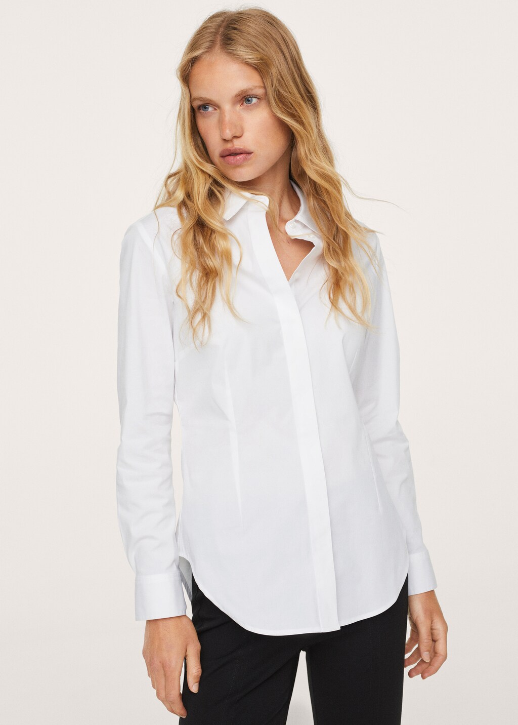 Chemise blanche femme mango deals