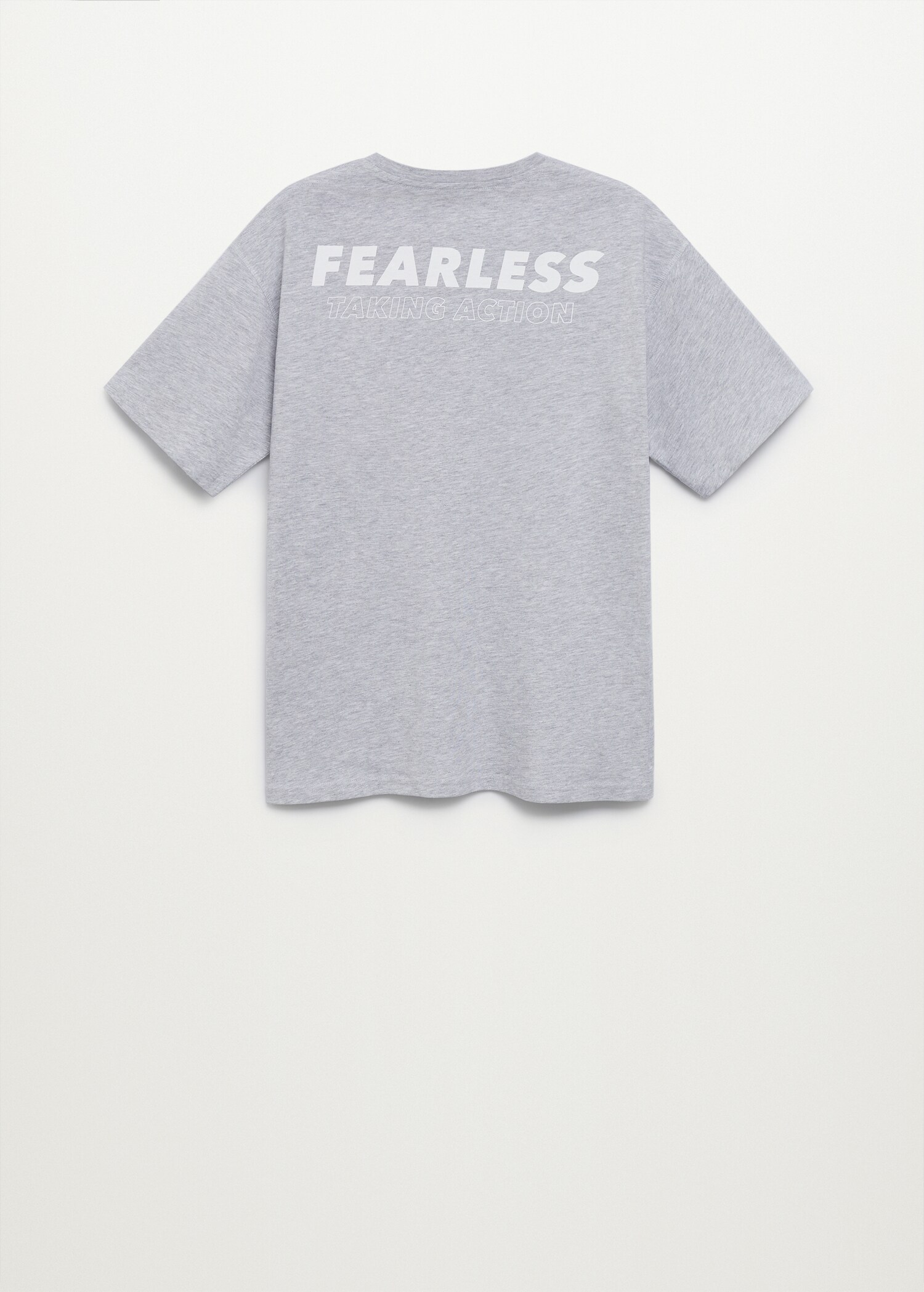 Message cotton T-shirt - Reverse of the article