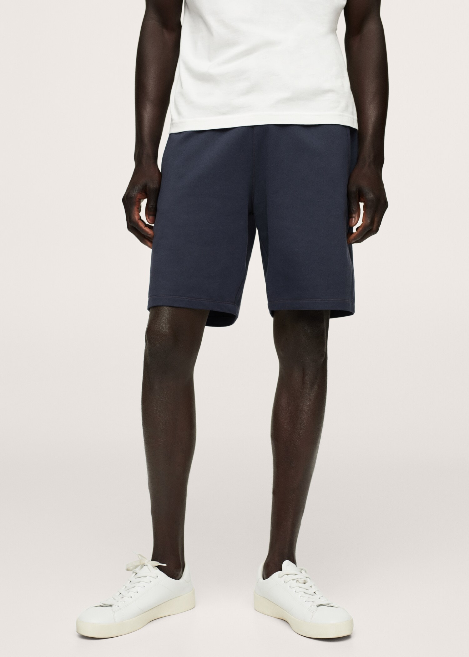 Bermudas jogging algodón orgánico - Plano medio