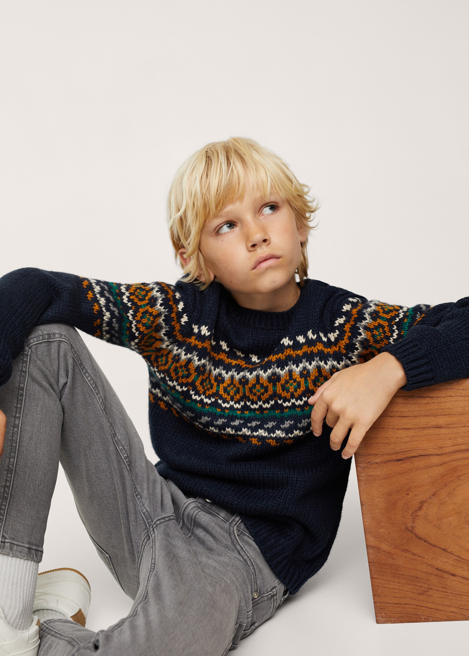 Jersey punto jacquard - Plano medio