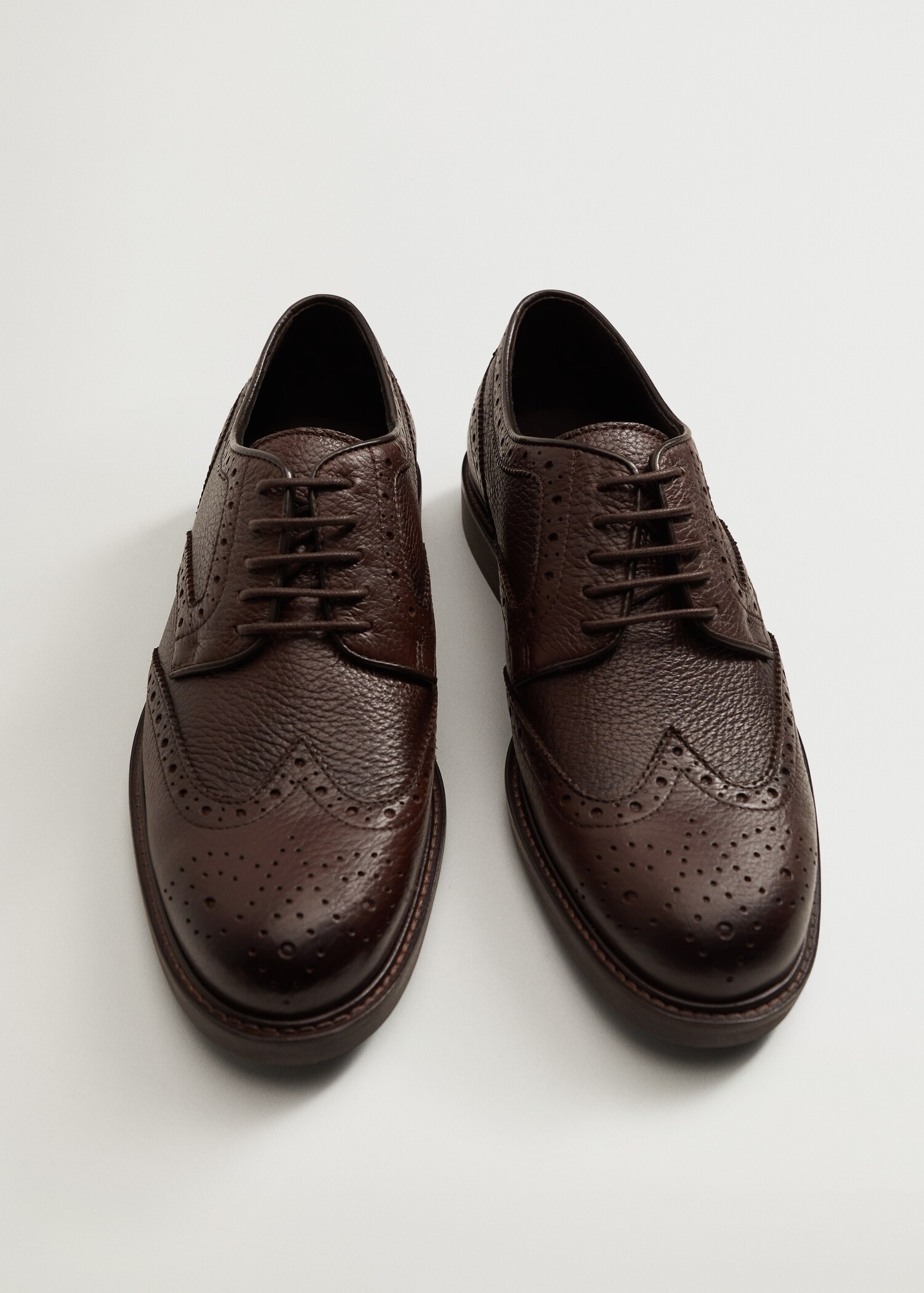Laser-cut leather blucher shoes - Details of the article 3