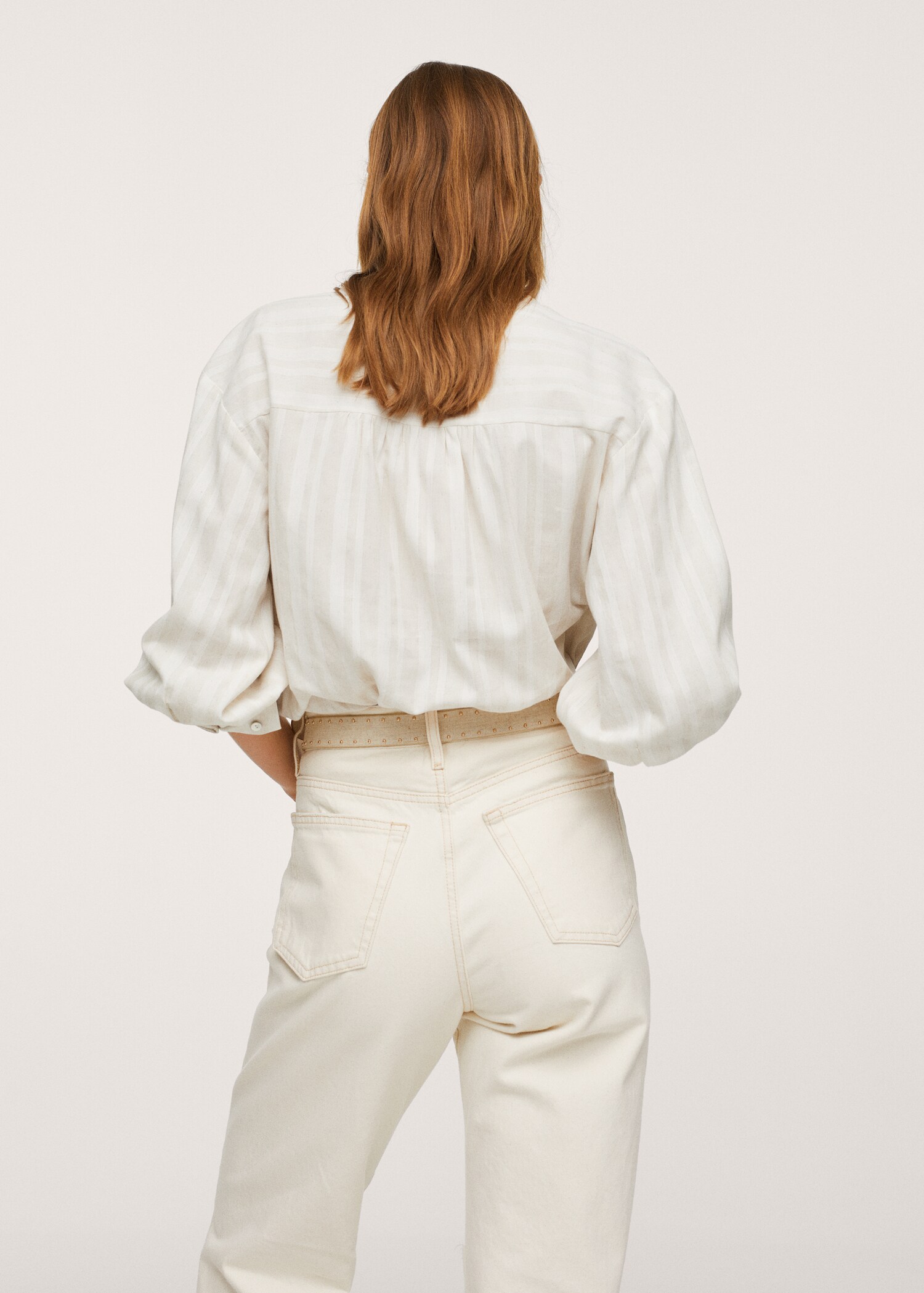 Blusa rayas algodón - Reverso del artículo