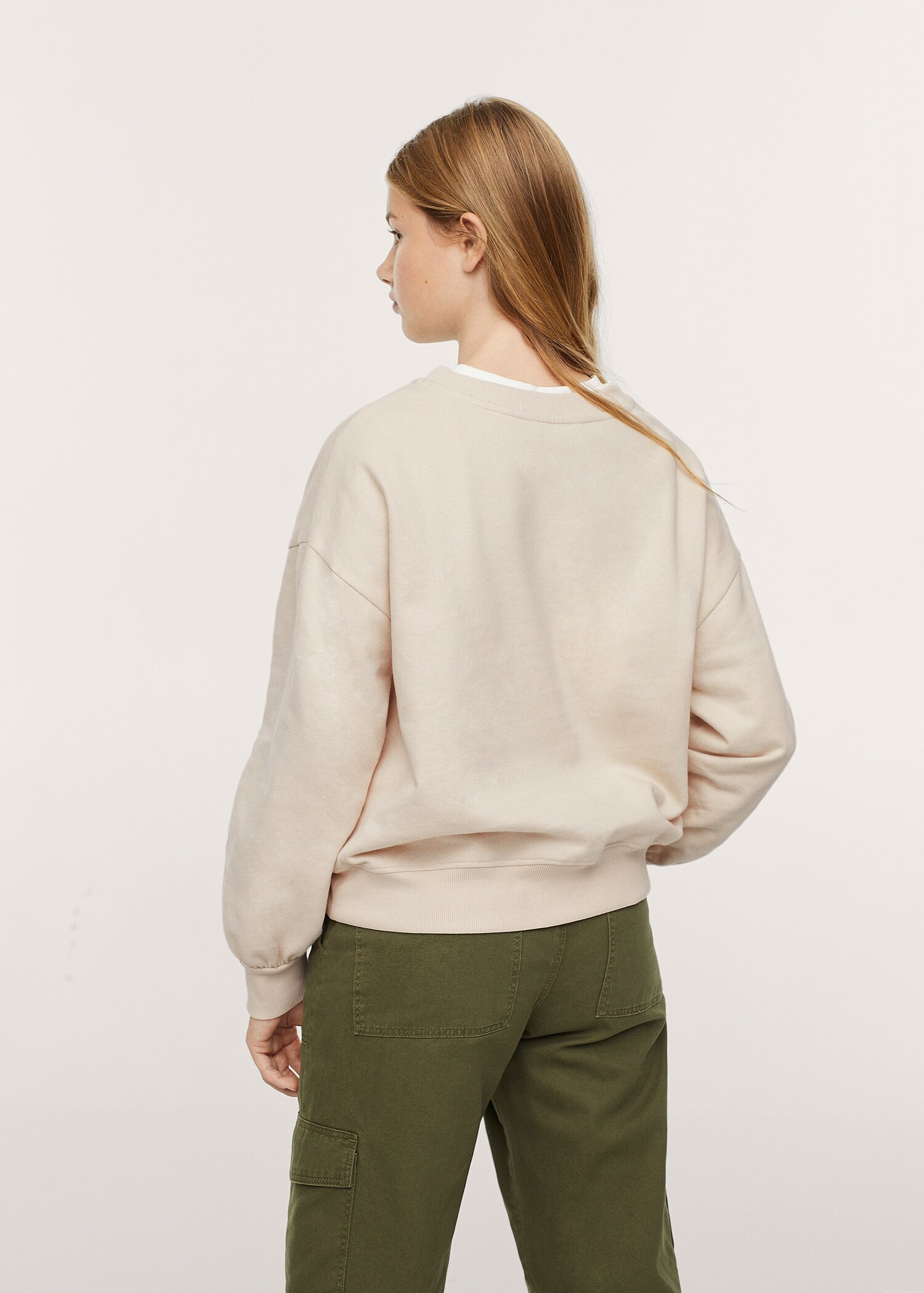 Embroidered message sweatshirt - Reverse of the article