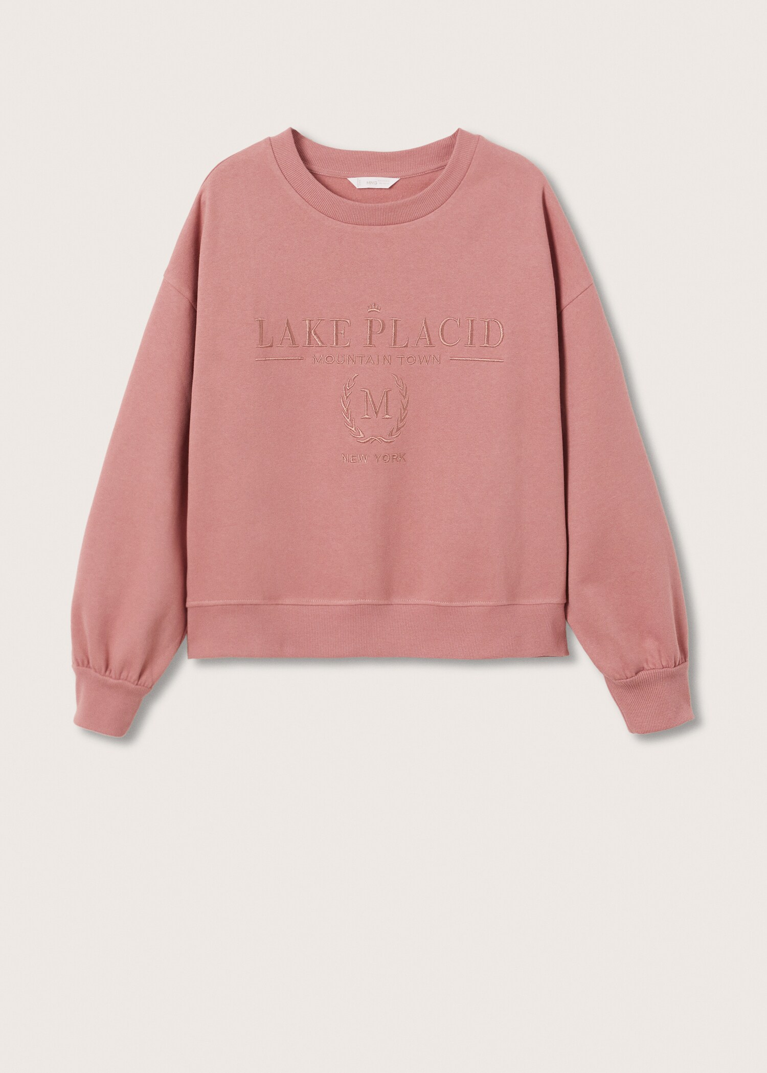 Embroidered message sweatshirt - Article without model