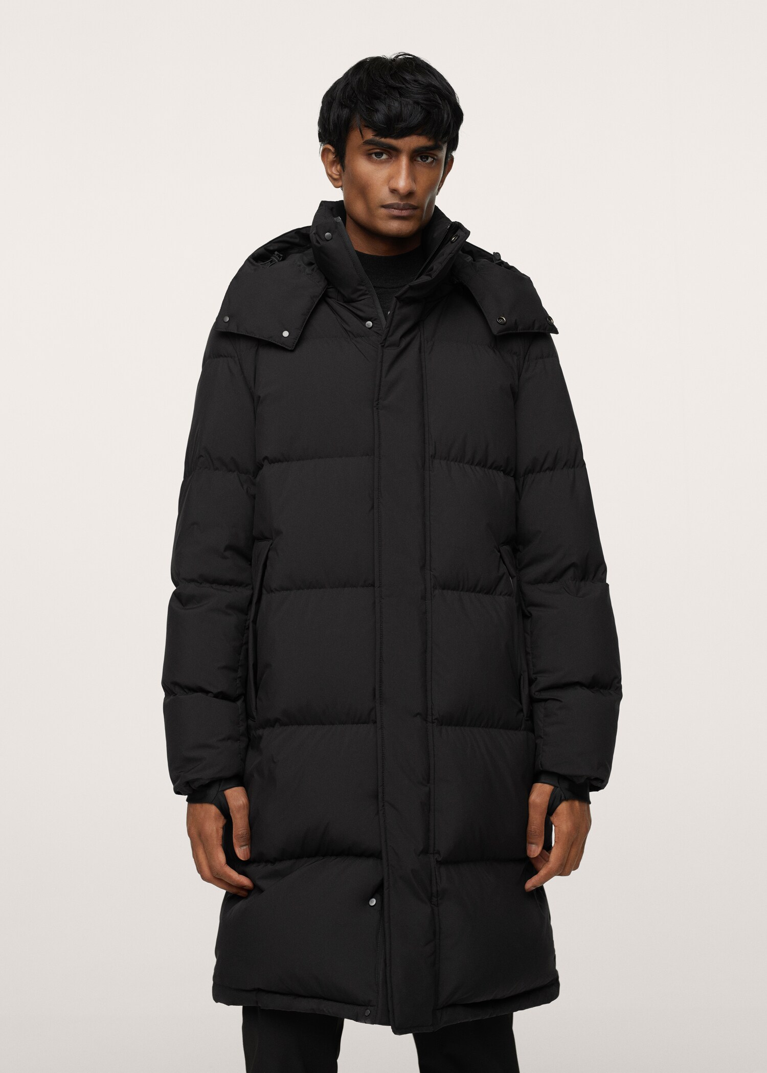 Anorak impermeable plumón - Plano medio