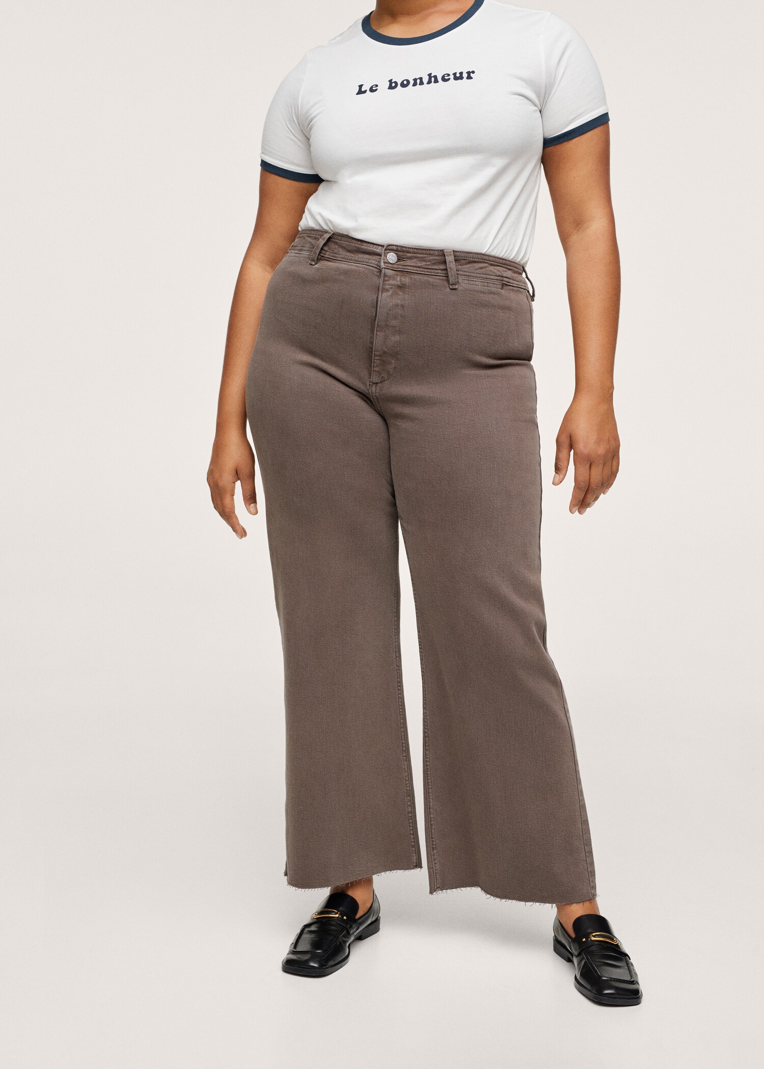 Jeans culotte high waist - Medium plane