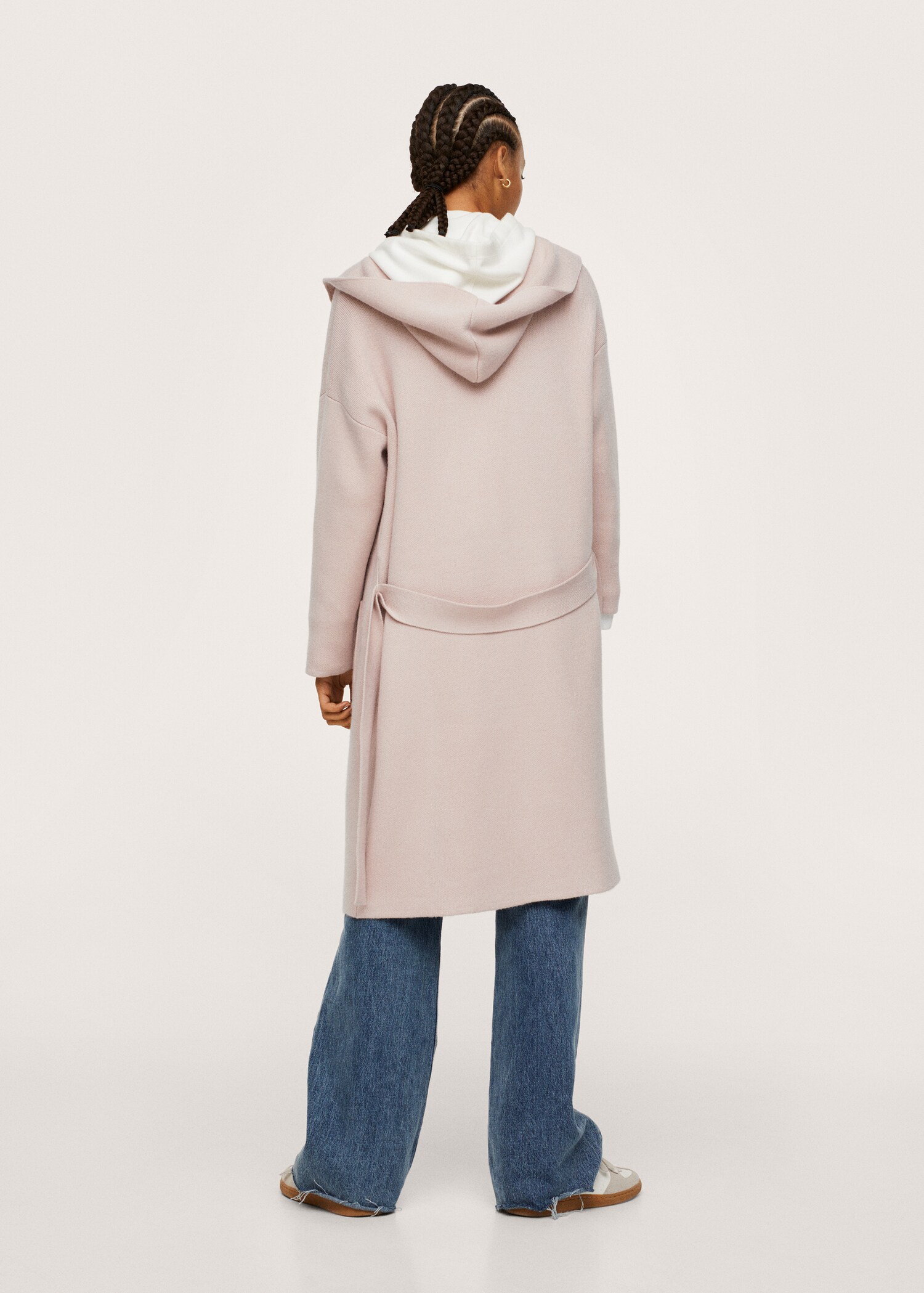 Abrigo oversize capucha - Reverso del artículo