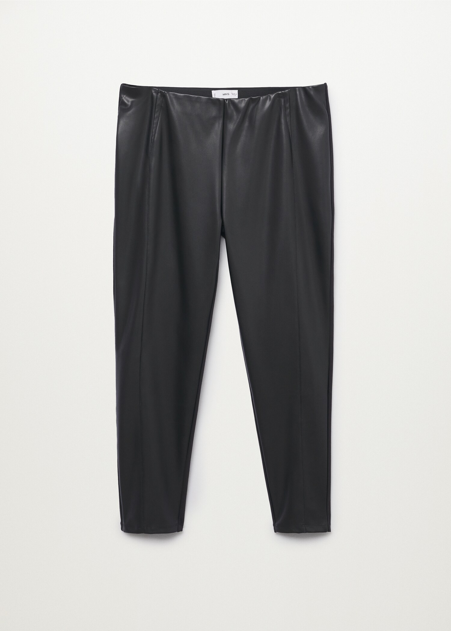 Combined leather effect leggings - Article without model