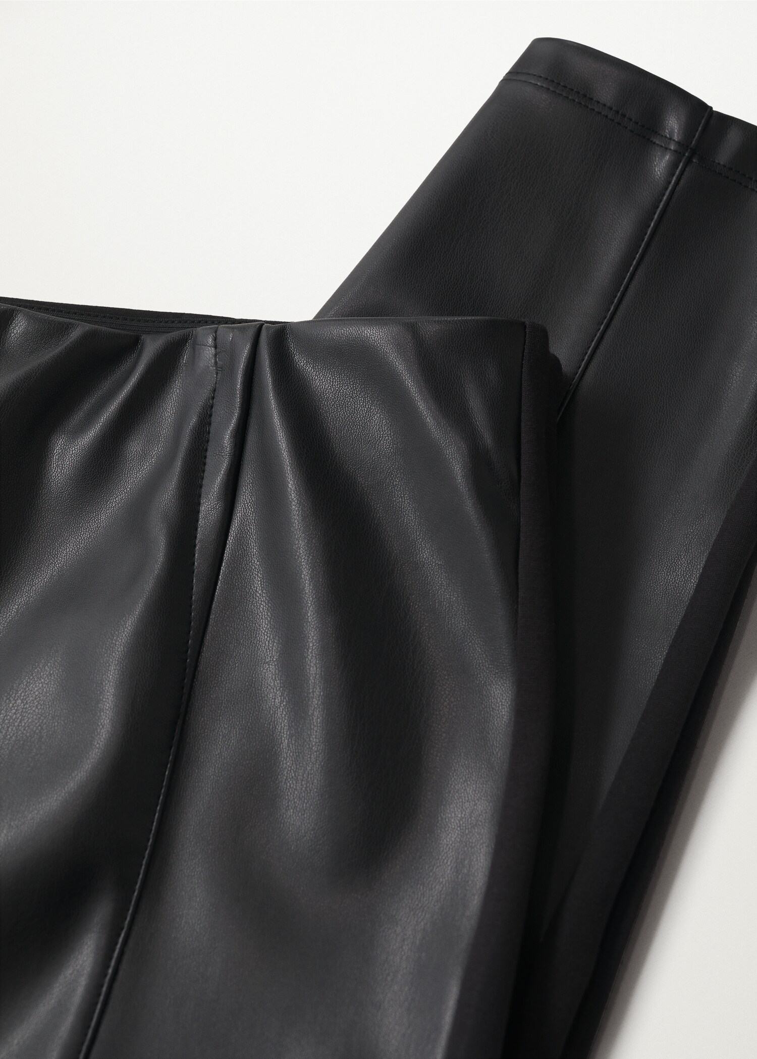 Combined leather effect leggings - Details of the article 8