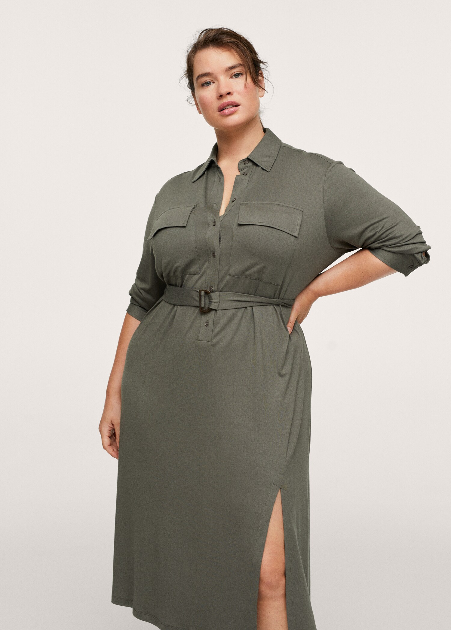 Modal shirt dress - Medium plane