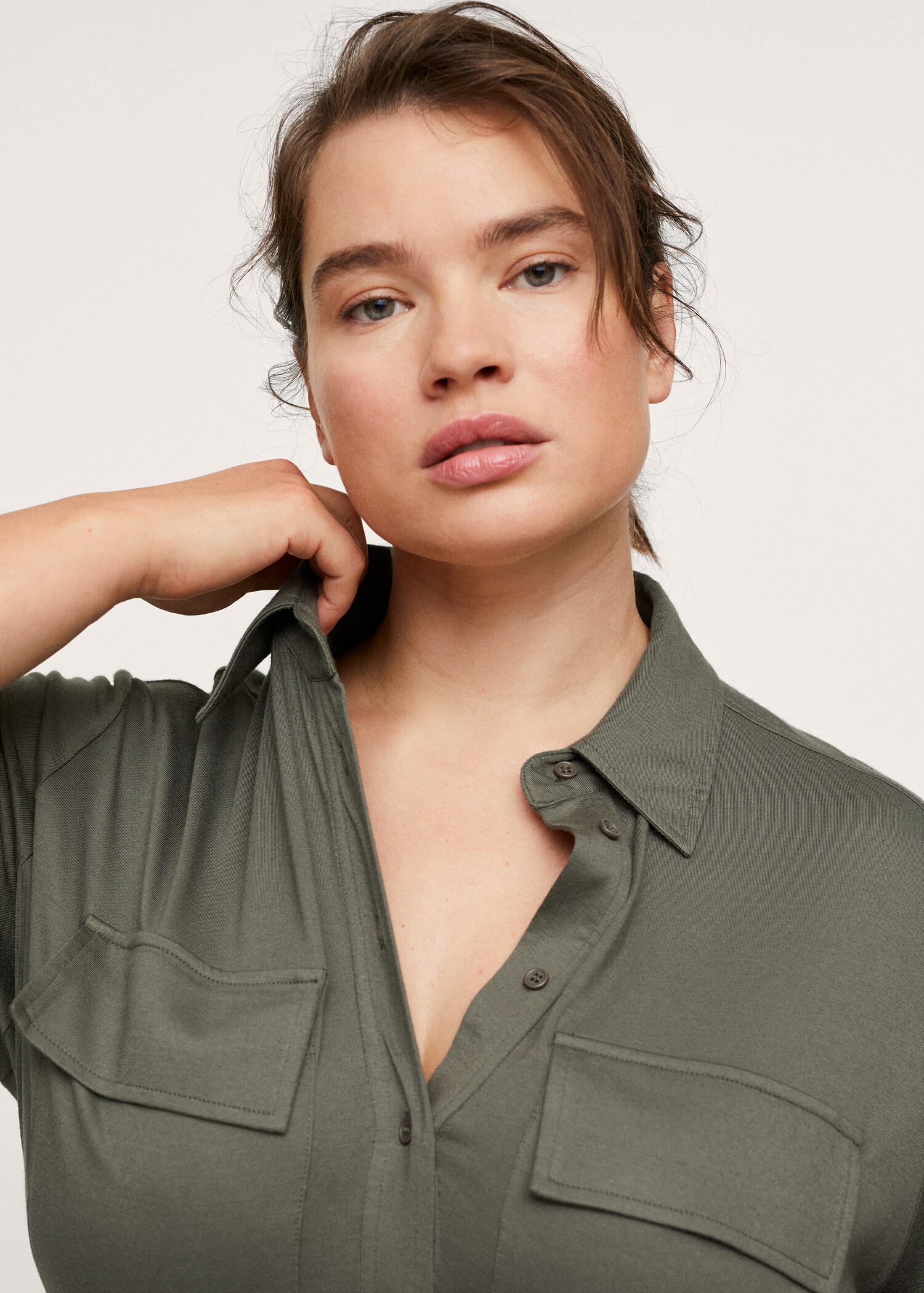 Modal shirt dress - Details of the article 1
