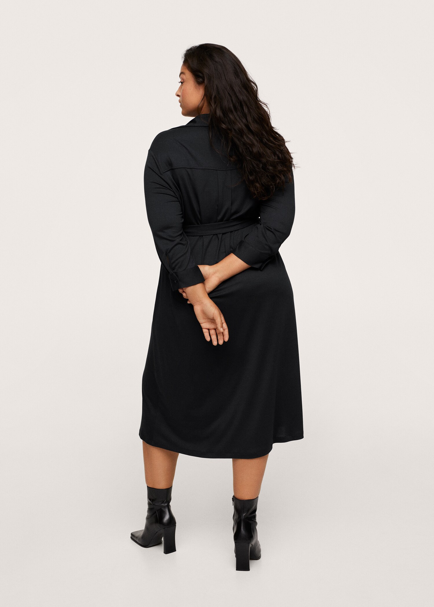 Modal shirt dress - Reverse of the article
