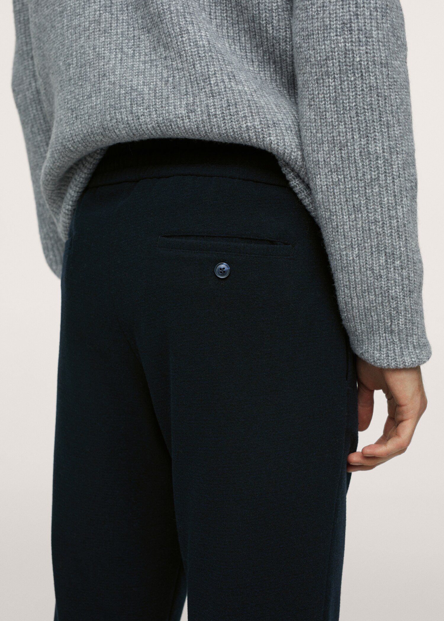 Lněné kalhoty jogger - Detail zboží 2