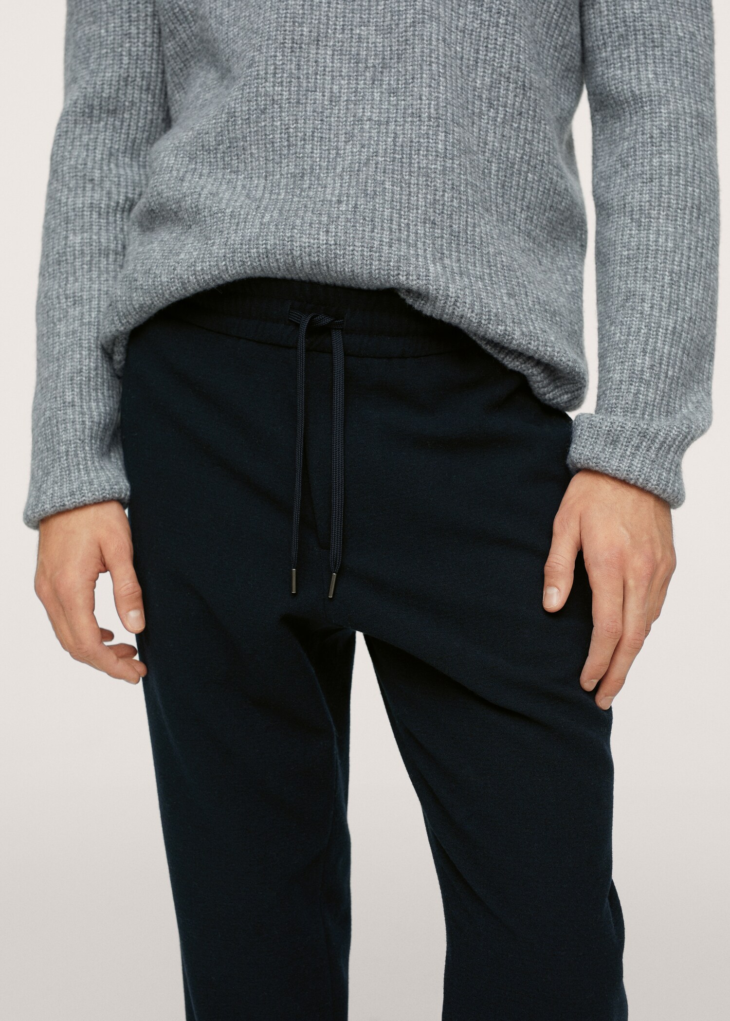 Lněné kalhoty jogger - Detail zboží 3